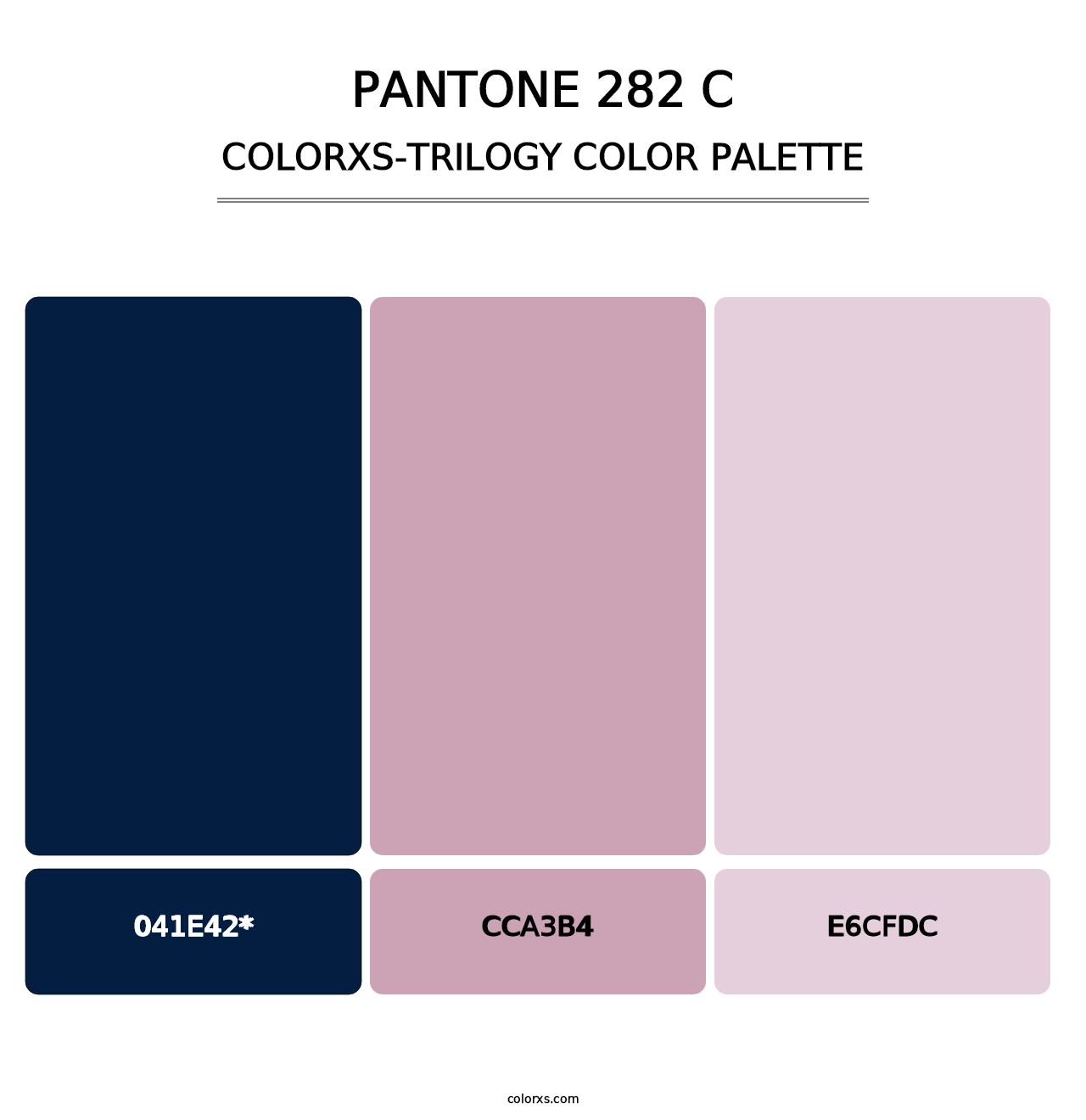 PANTONE 282 C - Colorxs Trilogy Palette