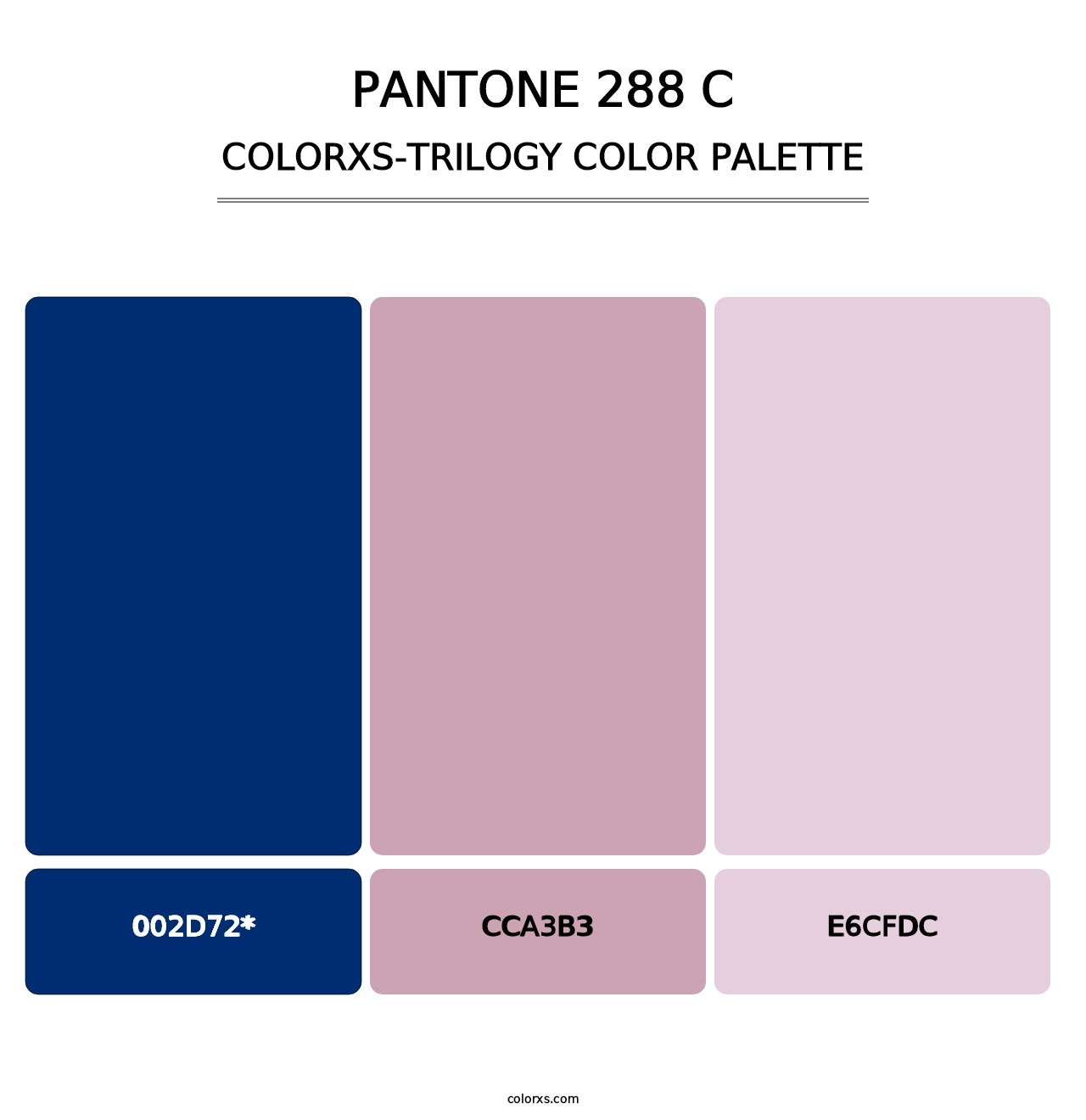 PANTONE 288 C - Colorxs Trilogy Palette