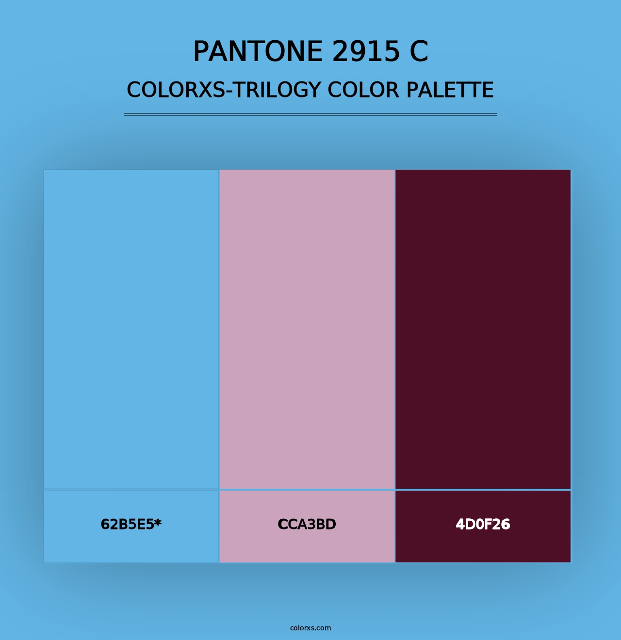 PANTONE 2915 C - Colorxs Trilogy Palette