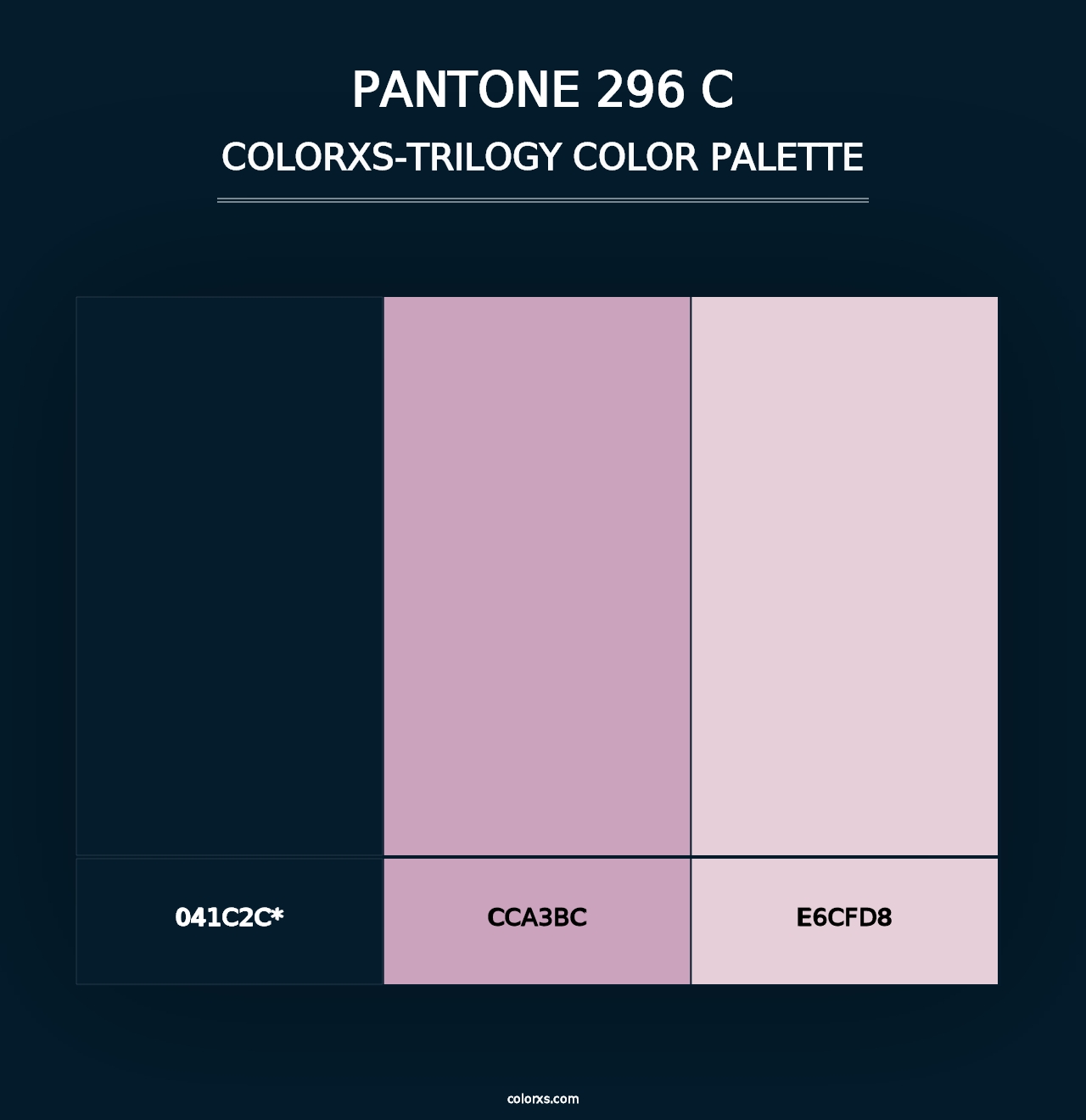 PANTONE 296 C - Colorxs Trilogy Palette