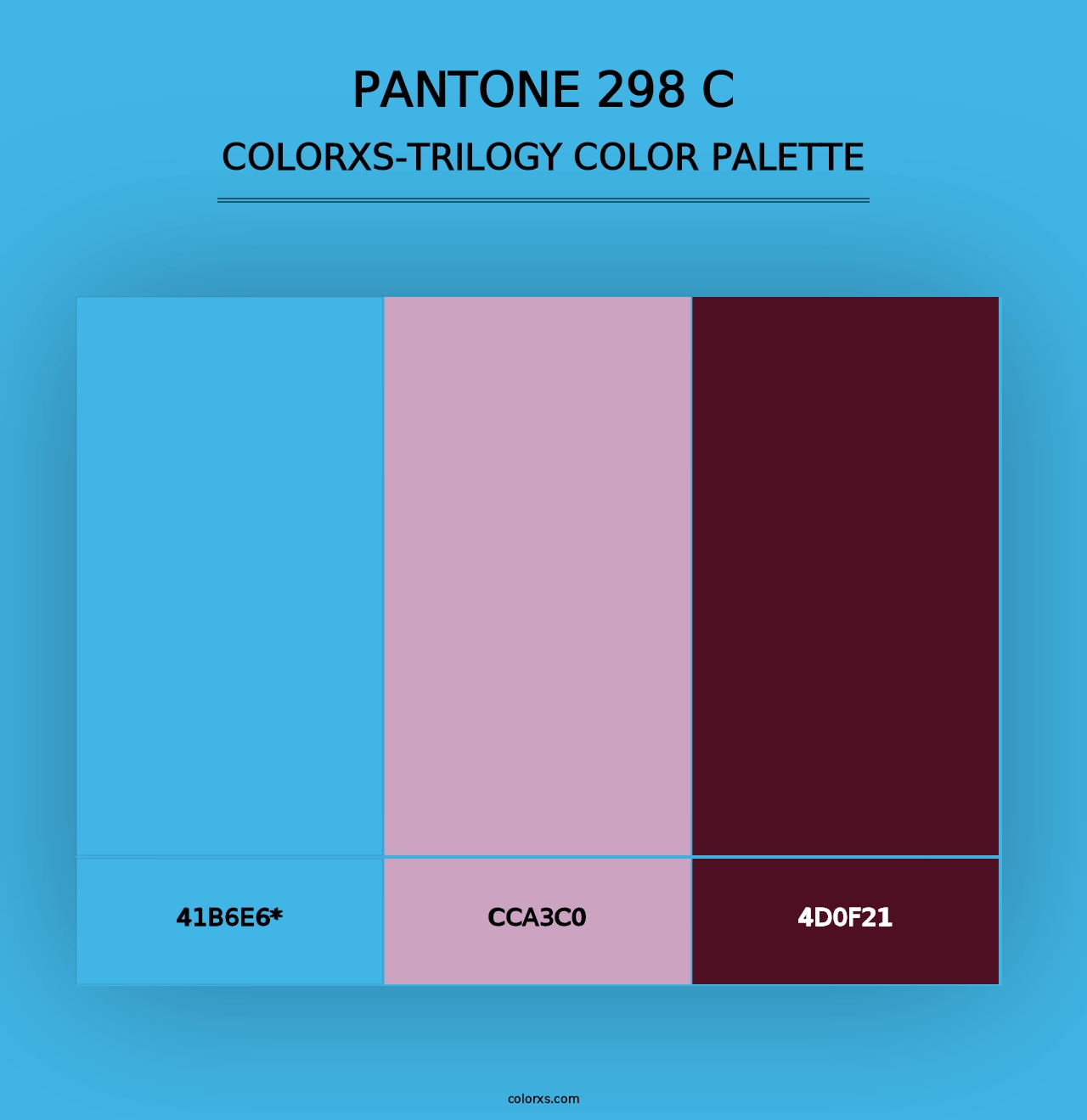 PANTONE 298 C - Colorxs Trilogy Palette