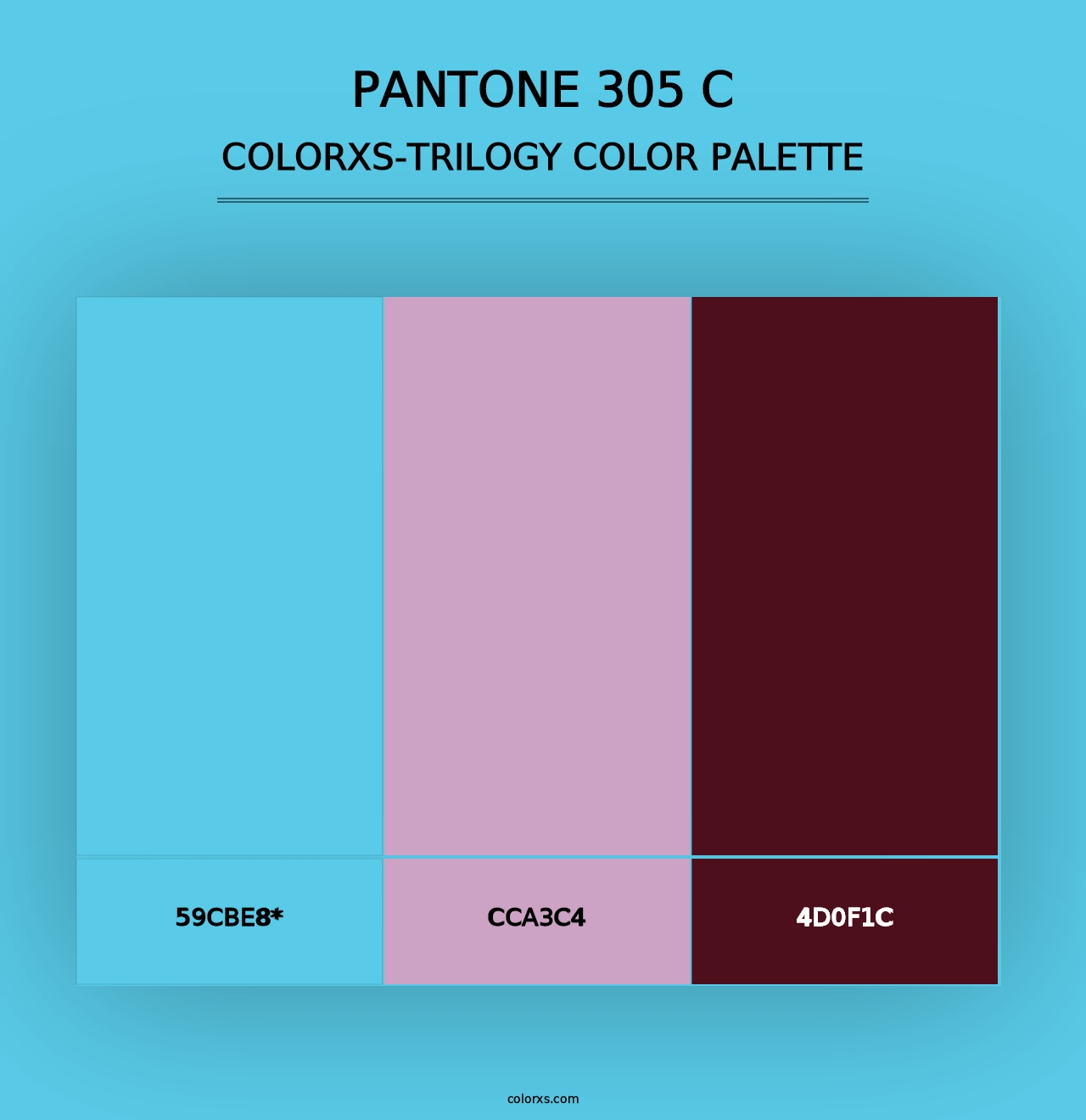 PANTONE 305 C - Colorxs Trilogy Palette