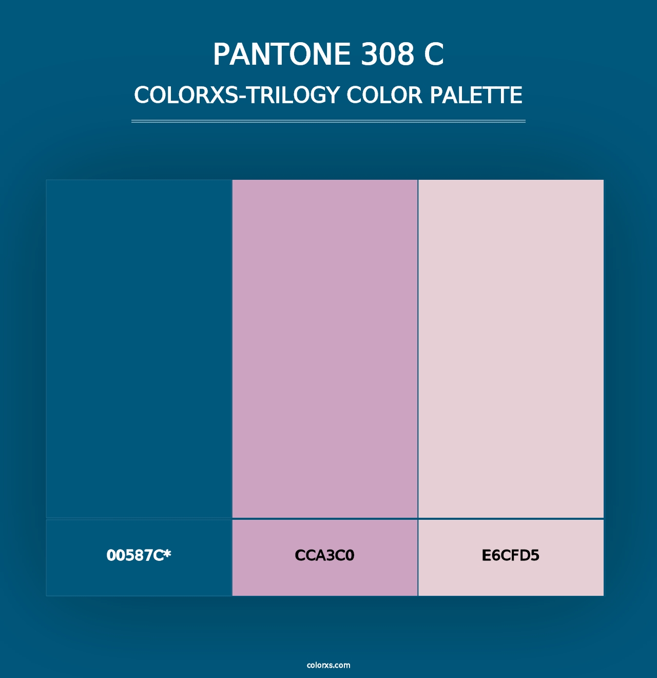 PANTONE 308 C - Colorxs Trilogy Palette