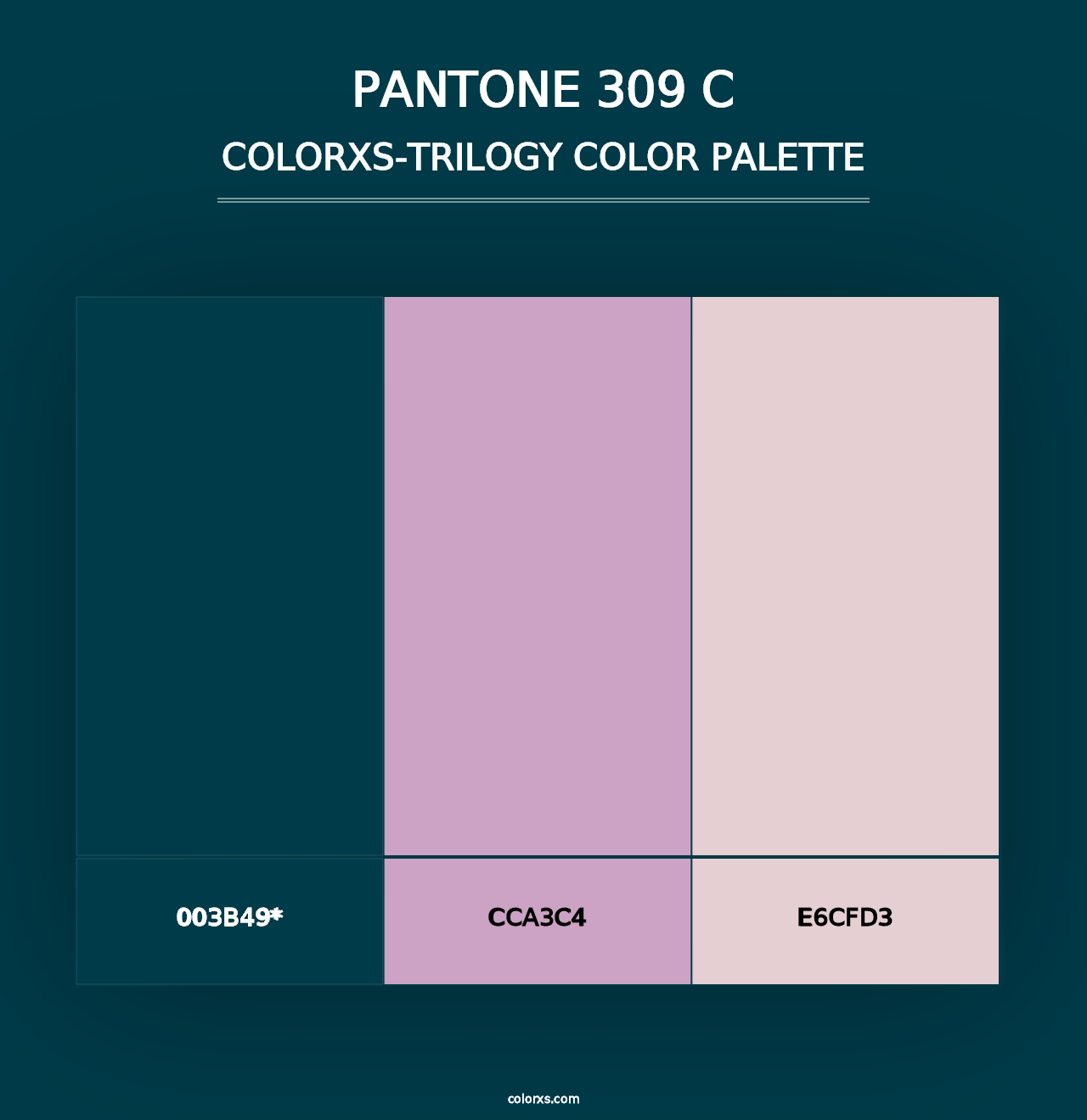 PANTONE 309 C - Colorxs Trilogy Palette