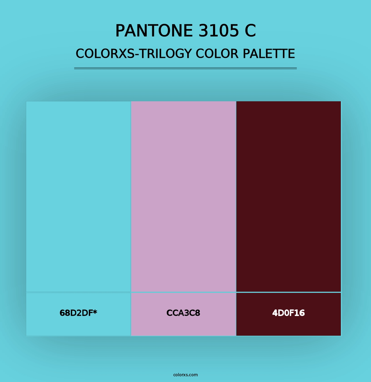 PANTONE 3105 C - Colorxs Trilogy Palette