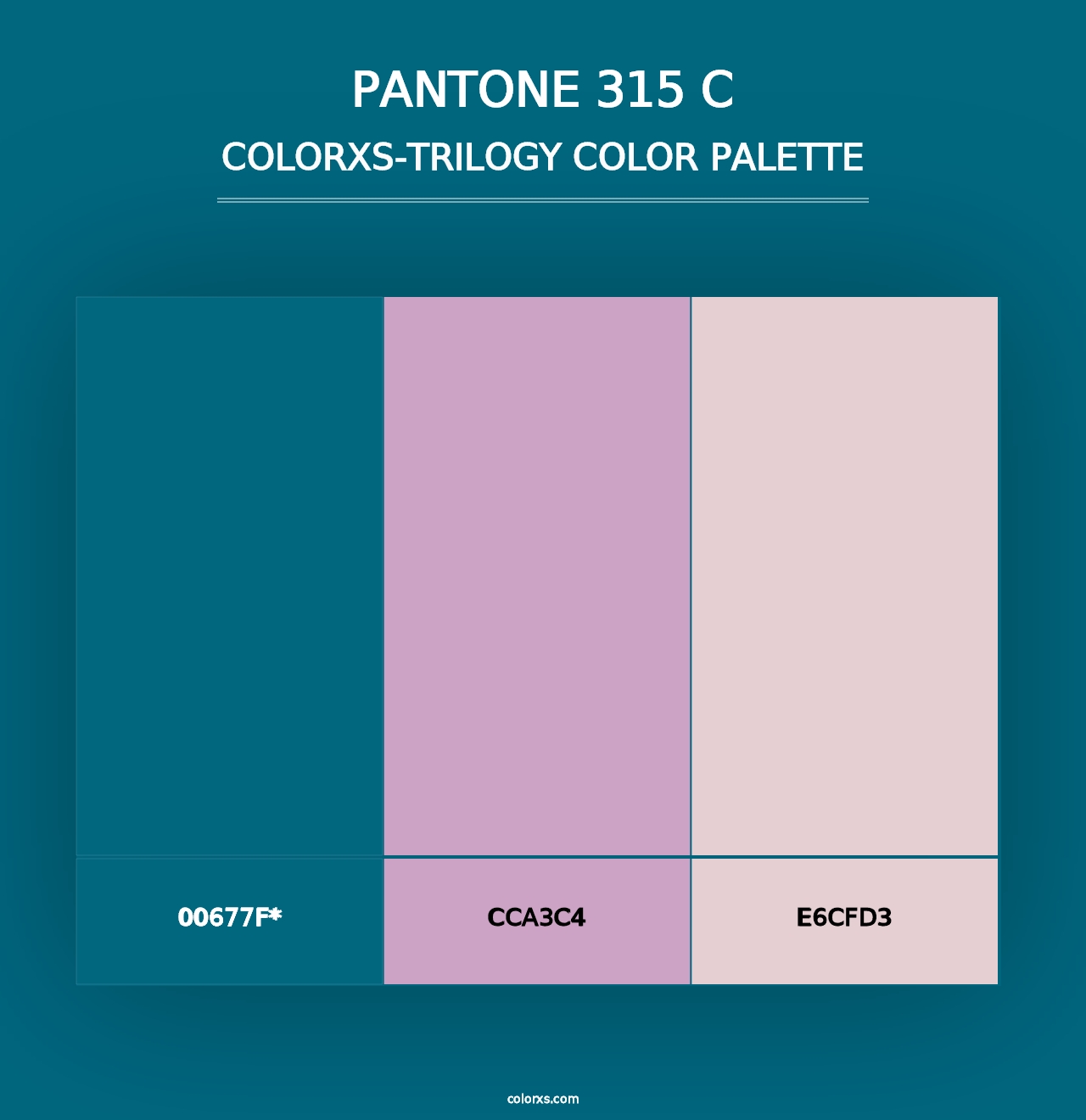 PANTONE 315 C - Colorxs Trilogy Palette