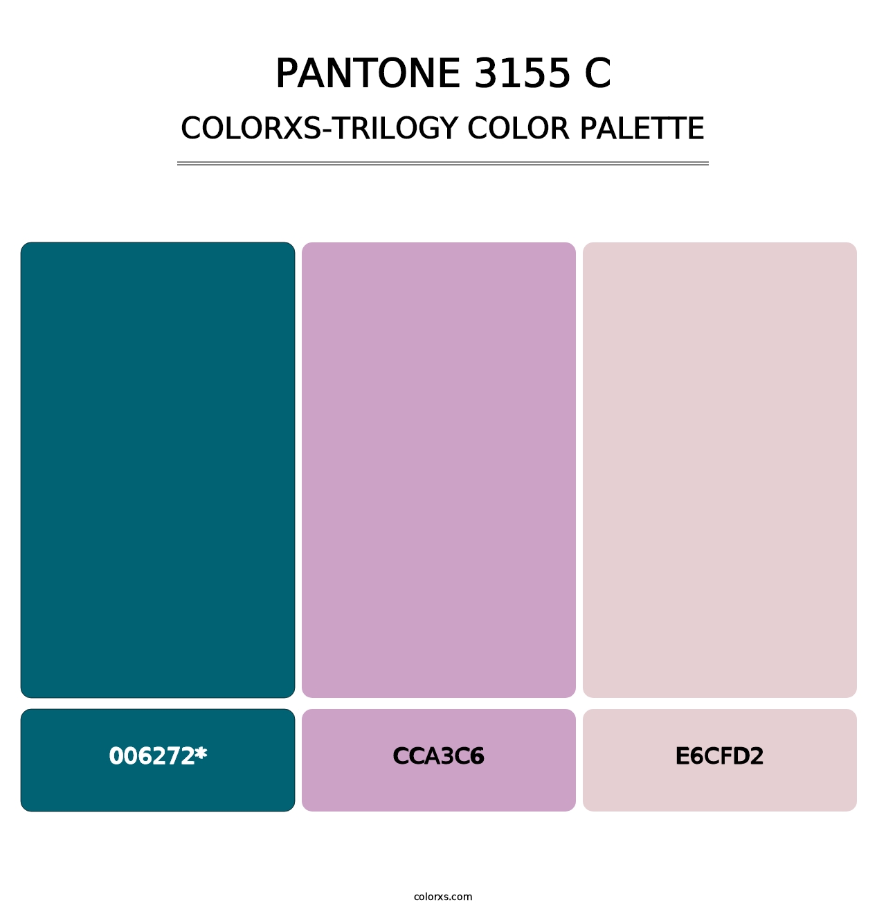 PANTONE 3155 C - Colorxs Trilogy Palette