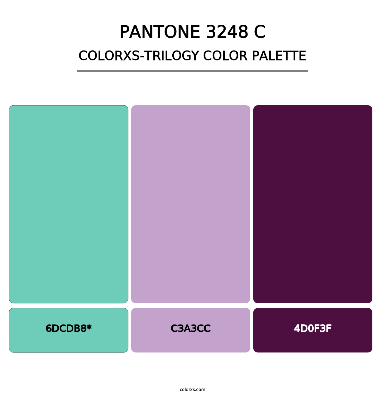 PANTONE 3248 C - Colorxs Trilogy Palette