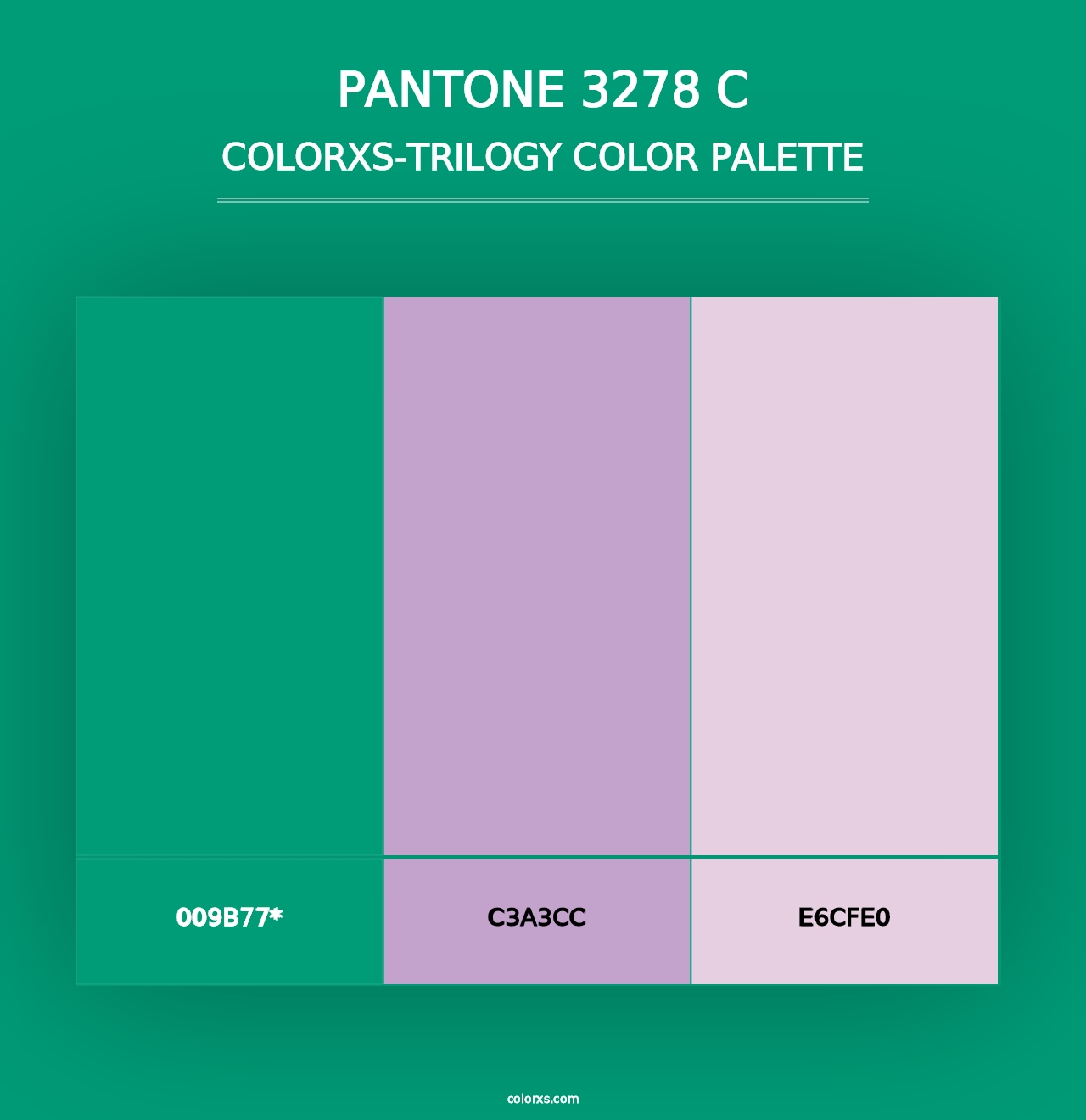 PANTONE 3278 C - Colorxs Trilogy Palette