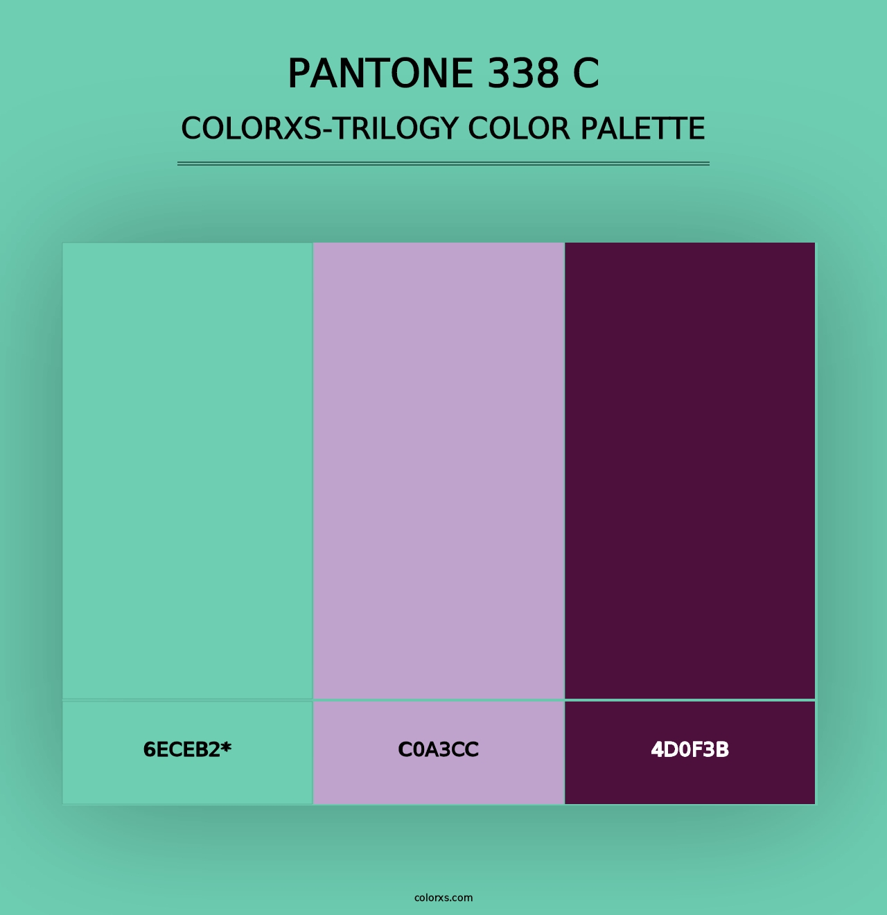 PANTONE 338 C - Colorxs Trilogy Palette