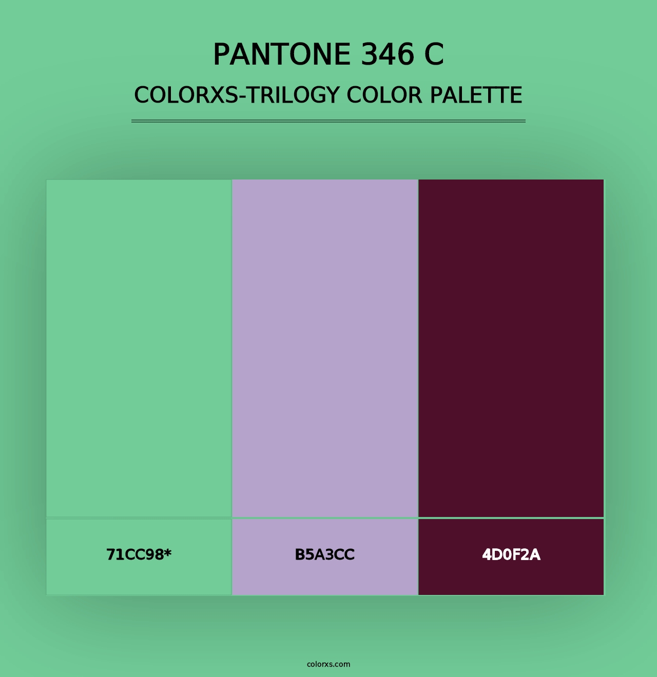 PANTONE 346 C - Colorxs Trilogy Palette