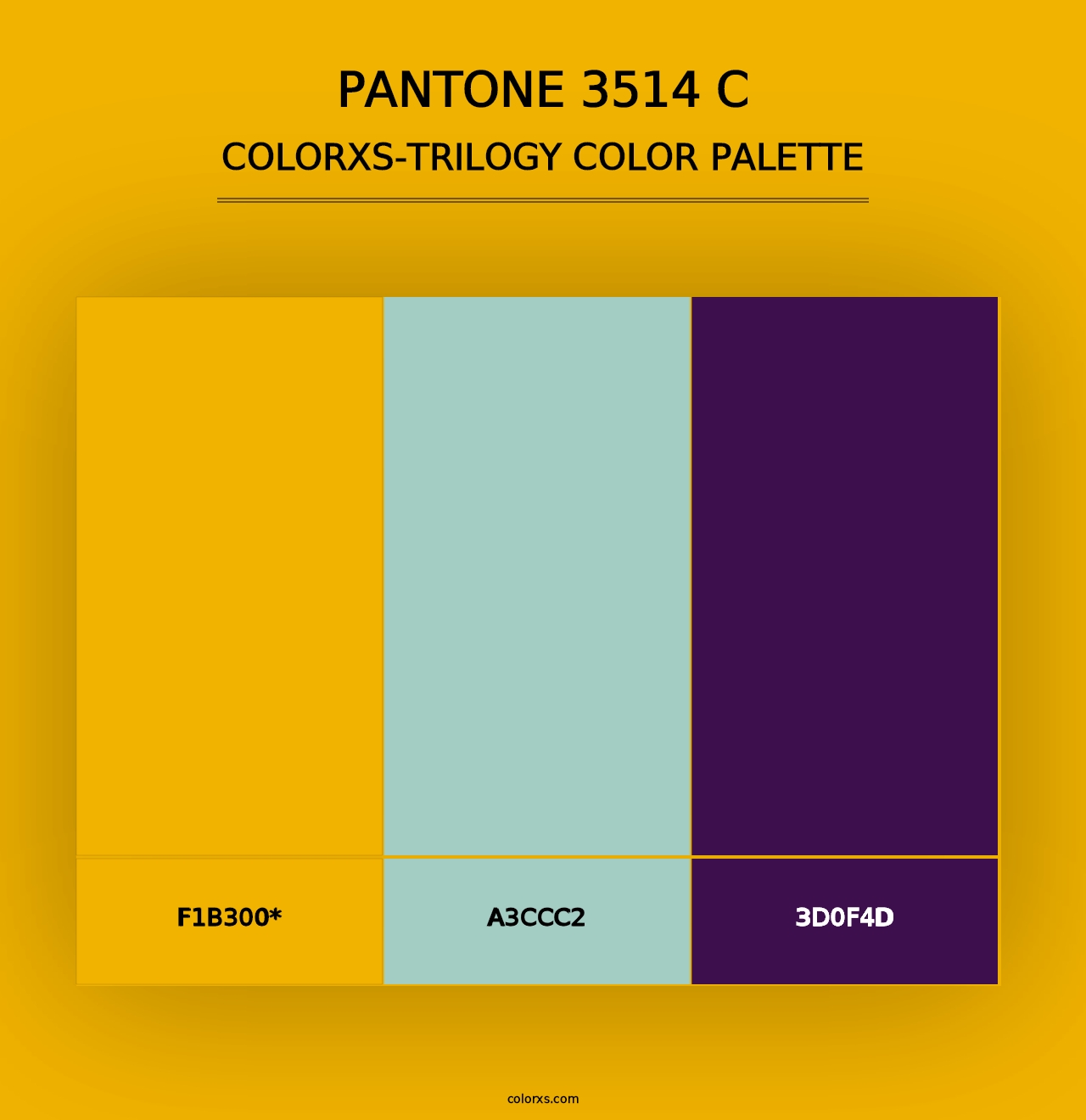 PANTONE 3514 C - Colorxs Trilogy Palette