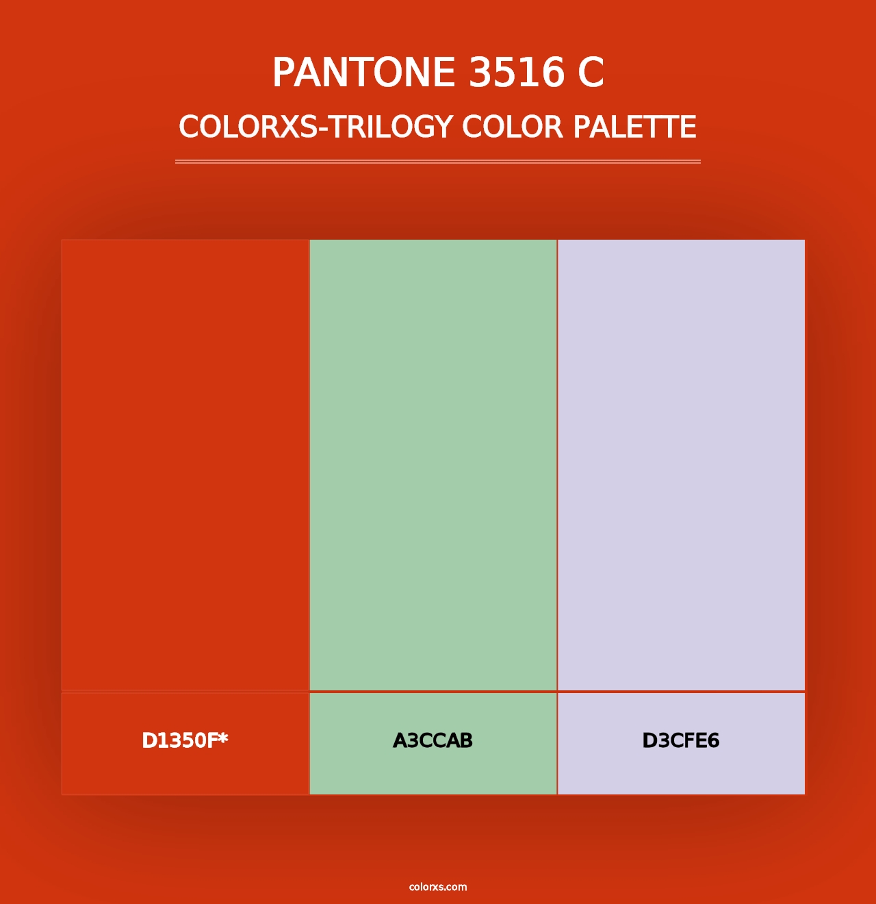 PANTONE 3516 C - Colorxs Trilogy Palette