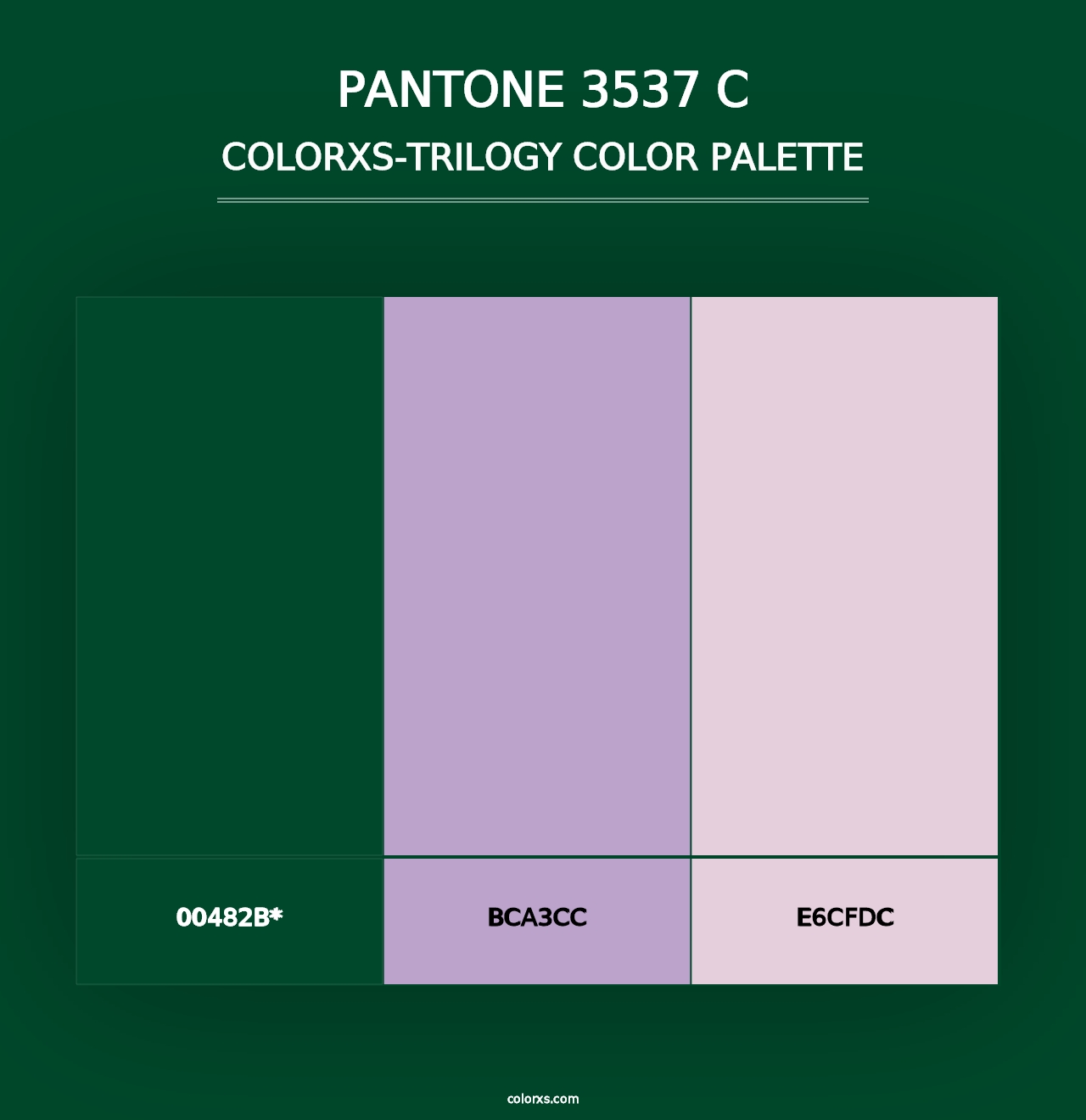 PANTONE 3537 C - Colorxs Trilogy Palette