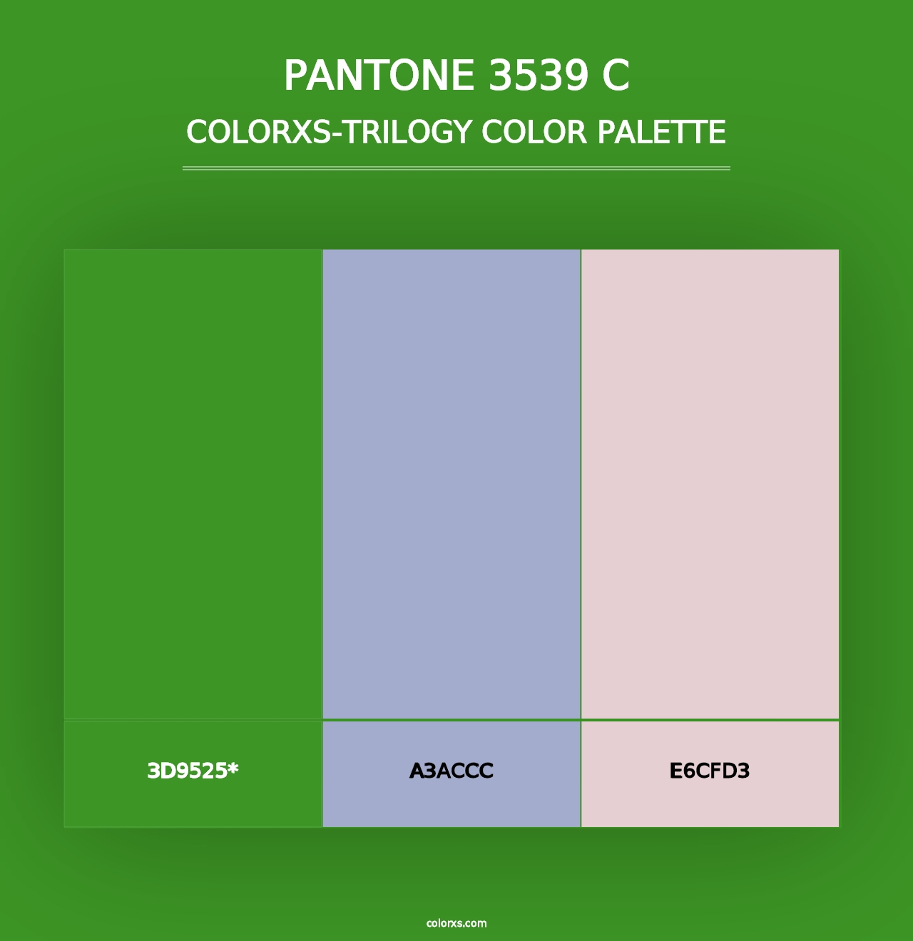 PANTONE 3539 C - Colorxs Trilogy Palette