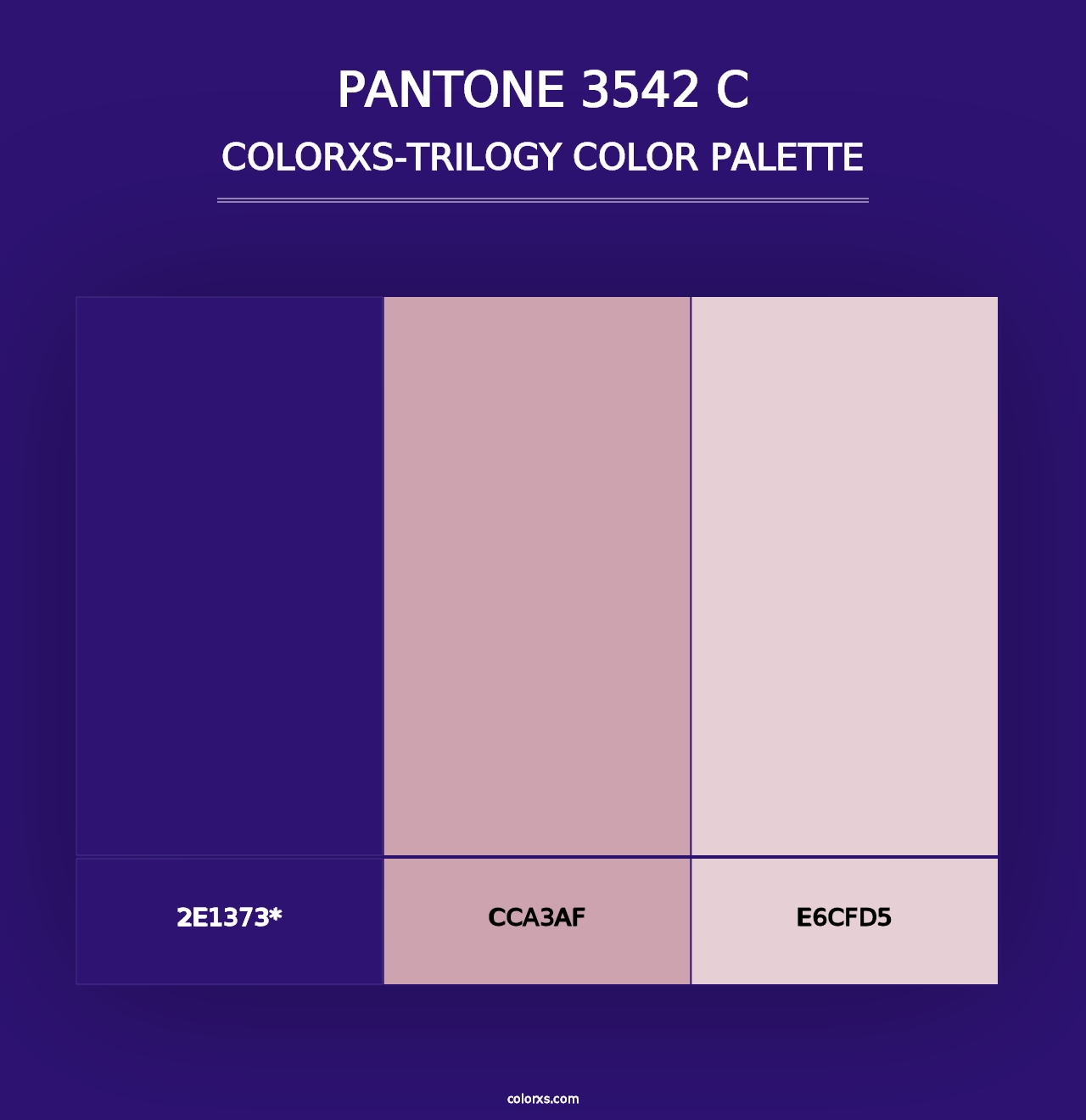 PANTONE 3542 C - Colorxs Trilogy Palette