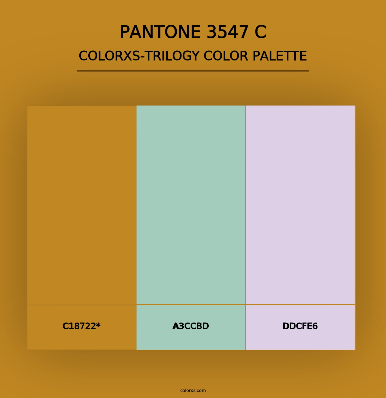 PANTONE 3547 C - Colorxs Trilogy Palette