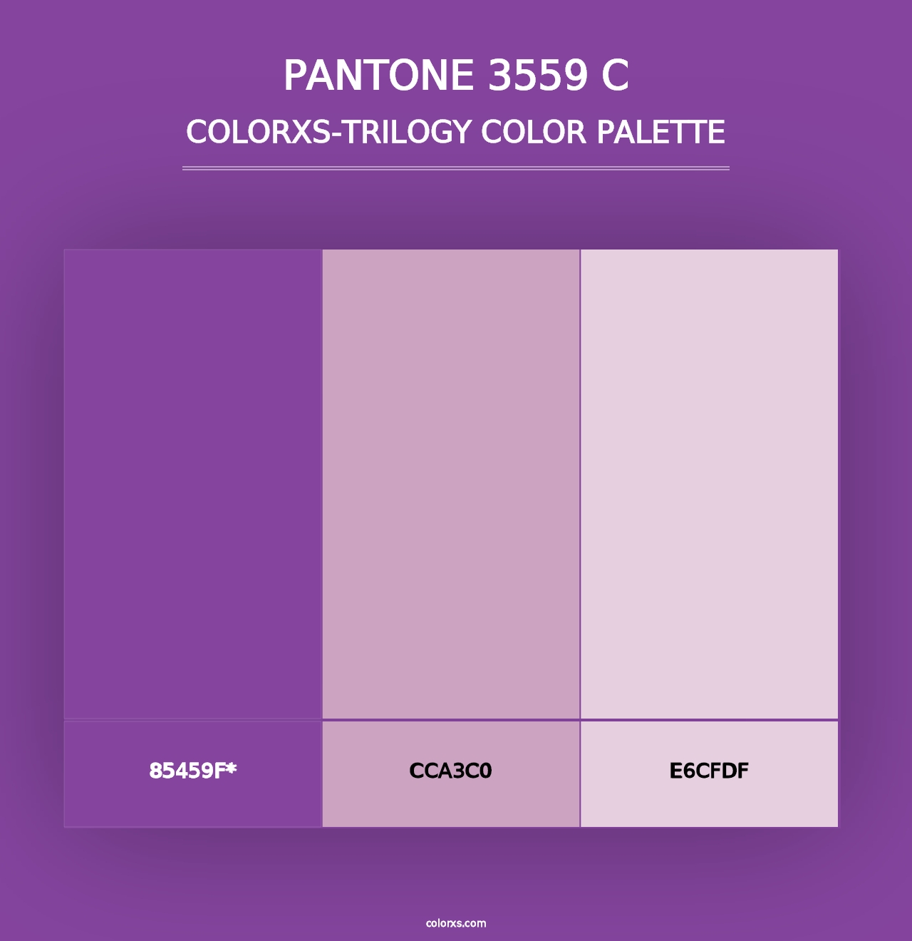 PANTONE 3559 C - Colorxs Trilogy Palette