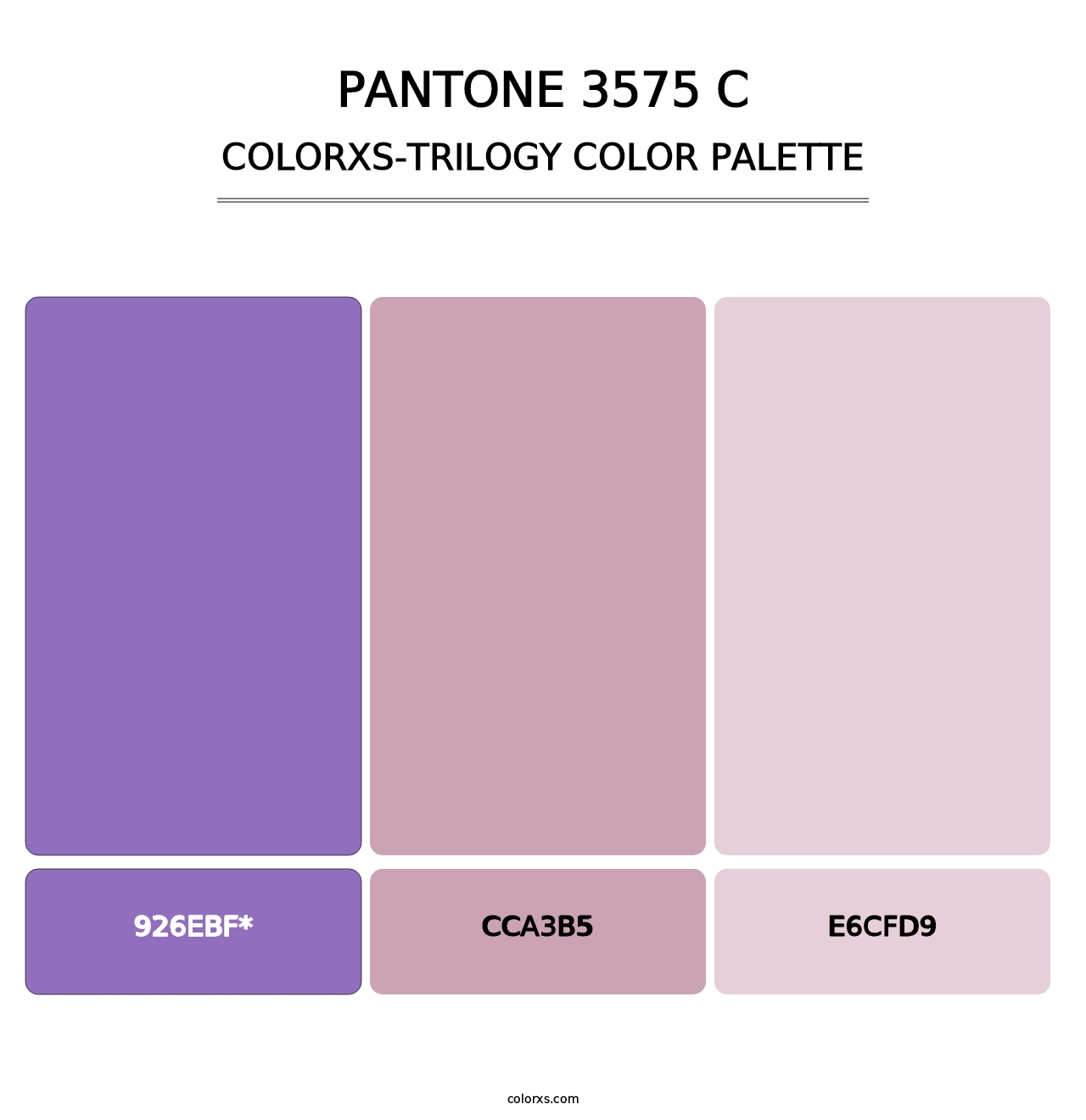 PANTONE 3575 C - Colorxs Trilogy Palette