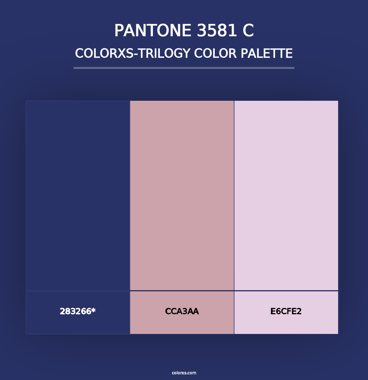 PANTONE 3581 C - Colorxs Trilogy Palette