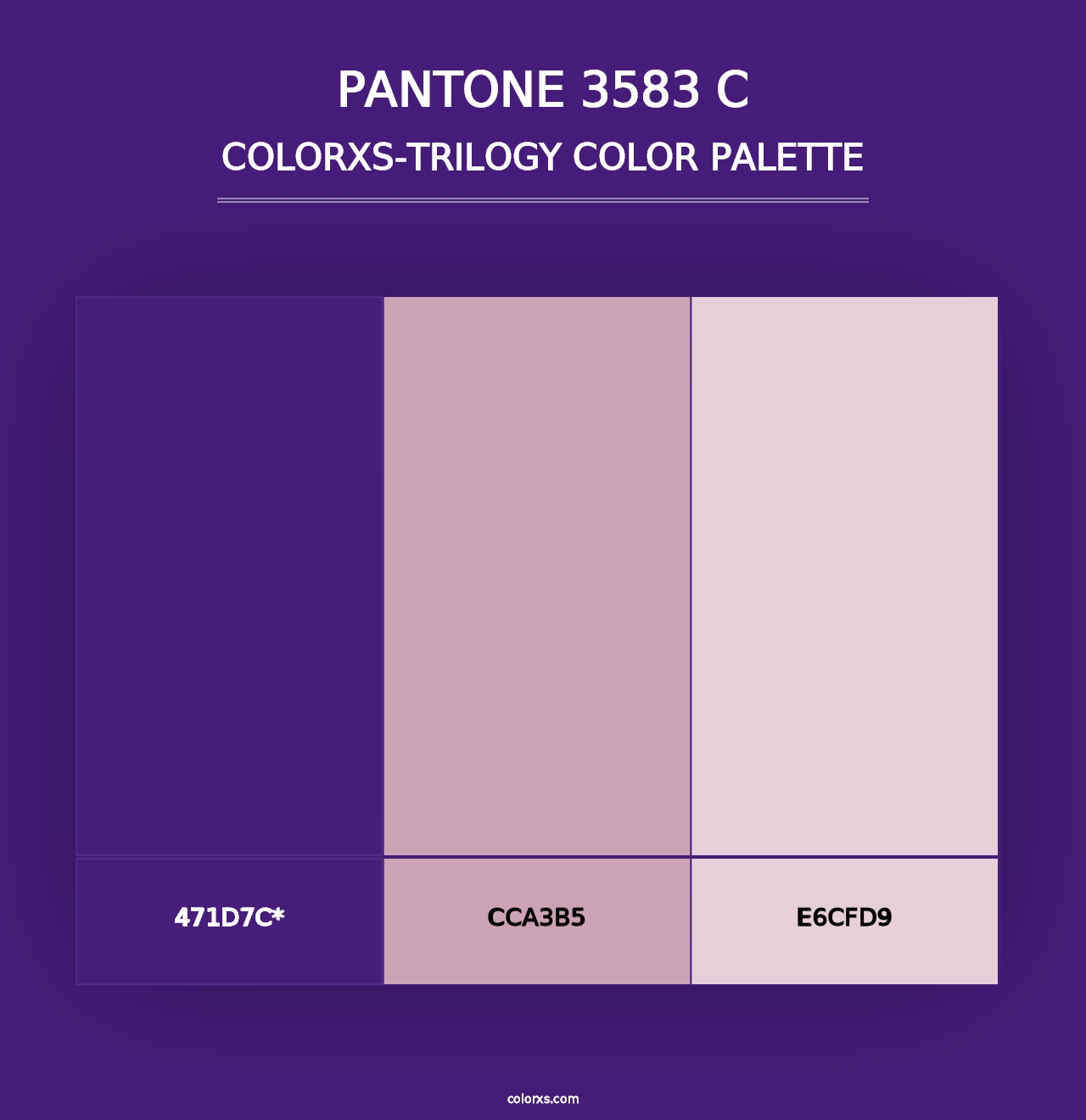 PANTONE 3583 C - Colorxs Trilogy Palette