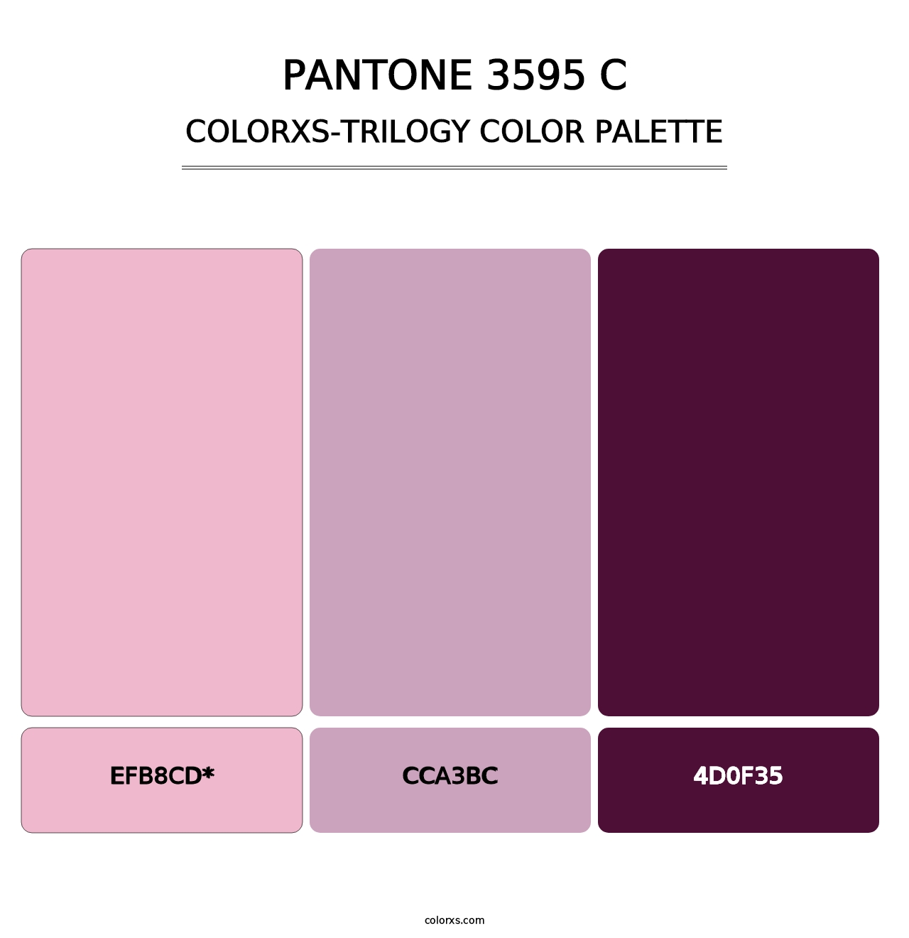 PANTONE 3595 C - Colorxs Trilogy Palette