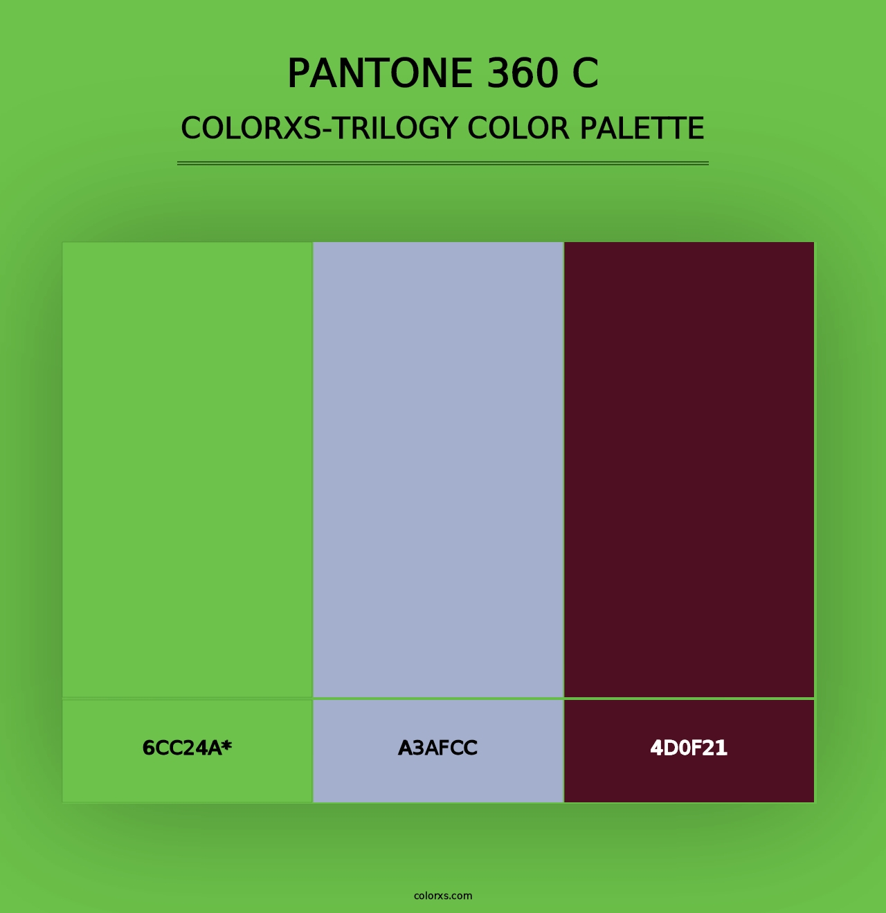 PANTONE 360 C - Colorxs Trilogy Palette