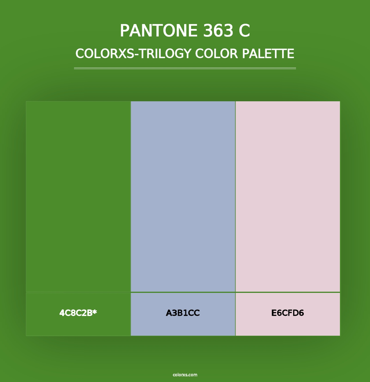 PANTONE 363 C - Colorxs Trilogy Palette