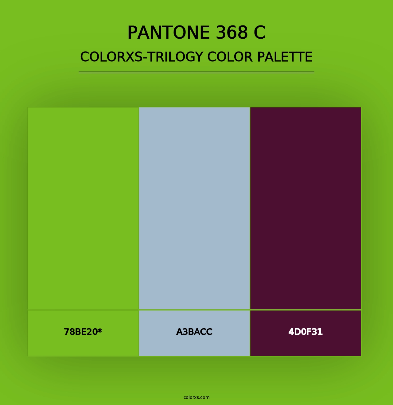 PANTONE 368 C - Colorxs Trilogy Palette