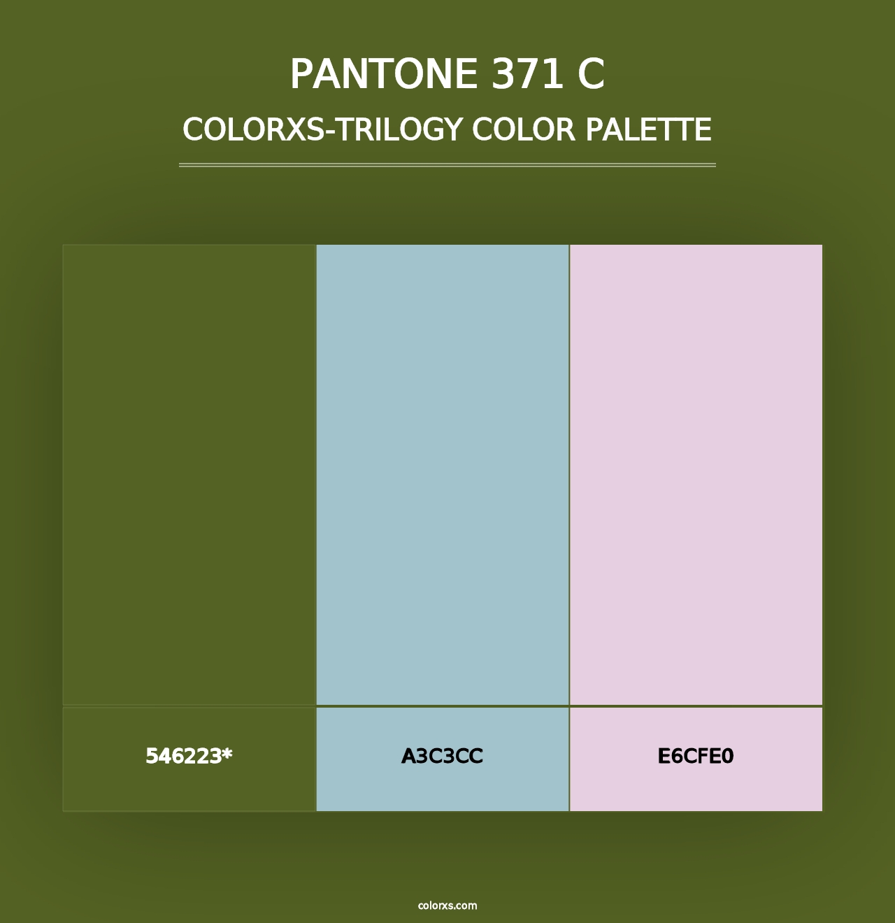 PANTONE 371 C - Colorxs Trilogy Palette