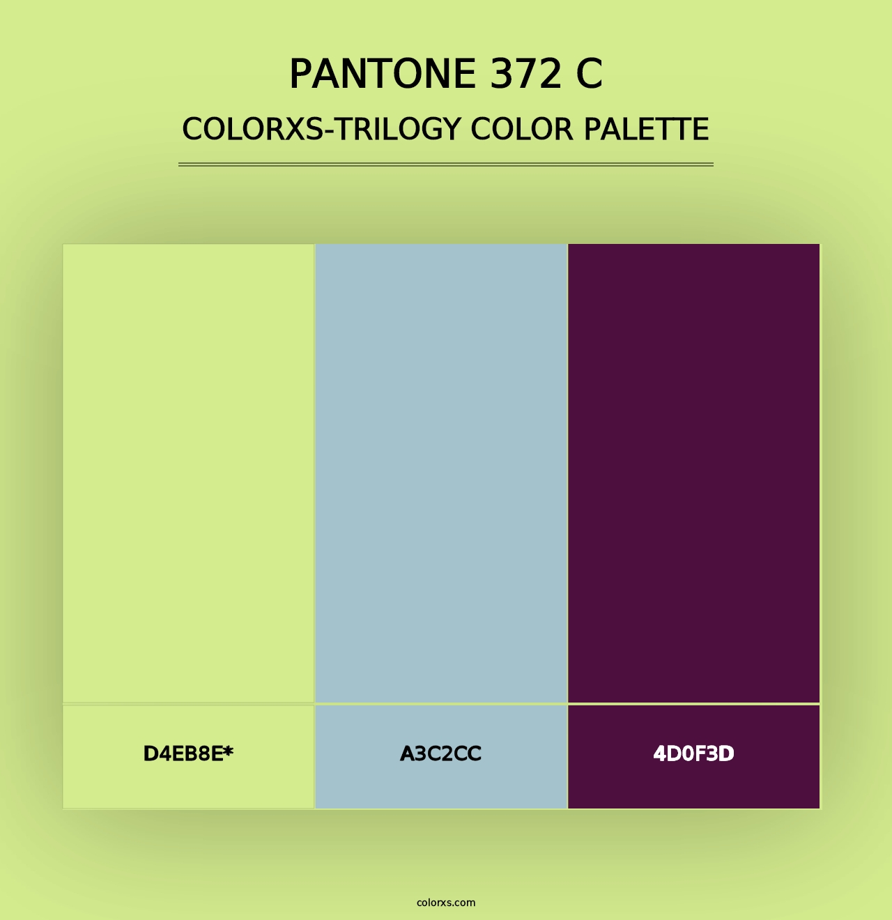 PANTONE 372 C - Colorxs Trilogy Palette