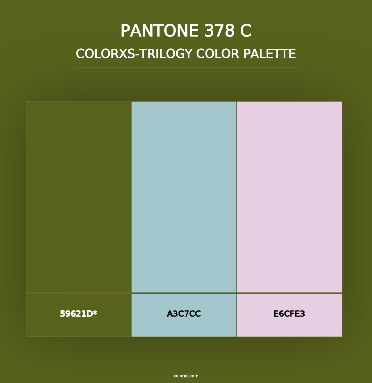 PANTONE 378 C - Colorxs Trilogy Palette