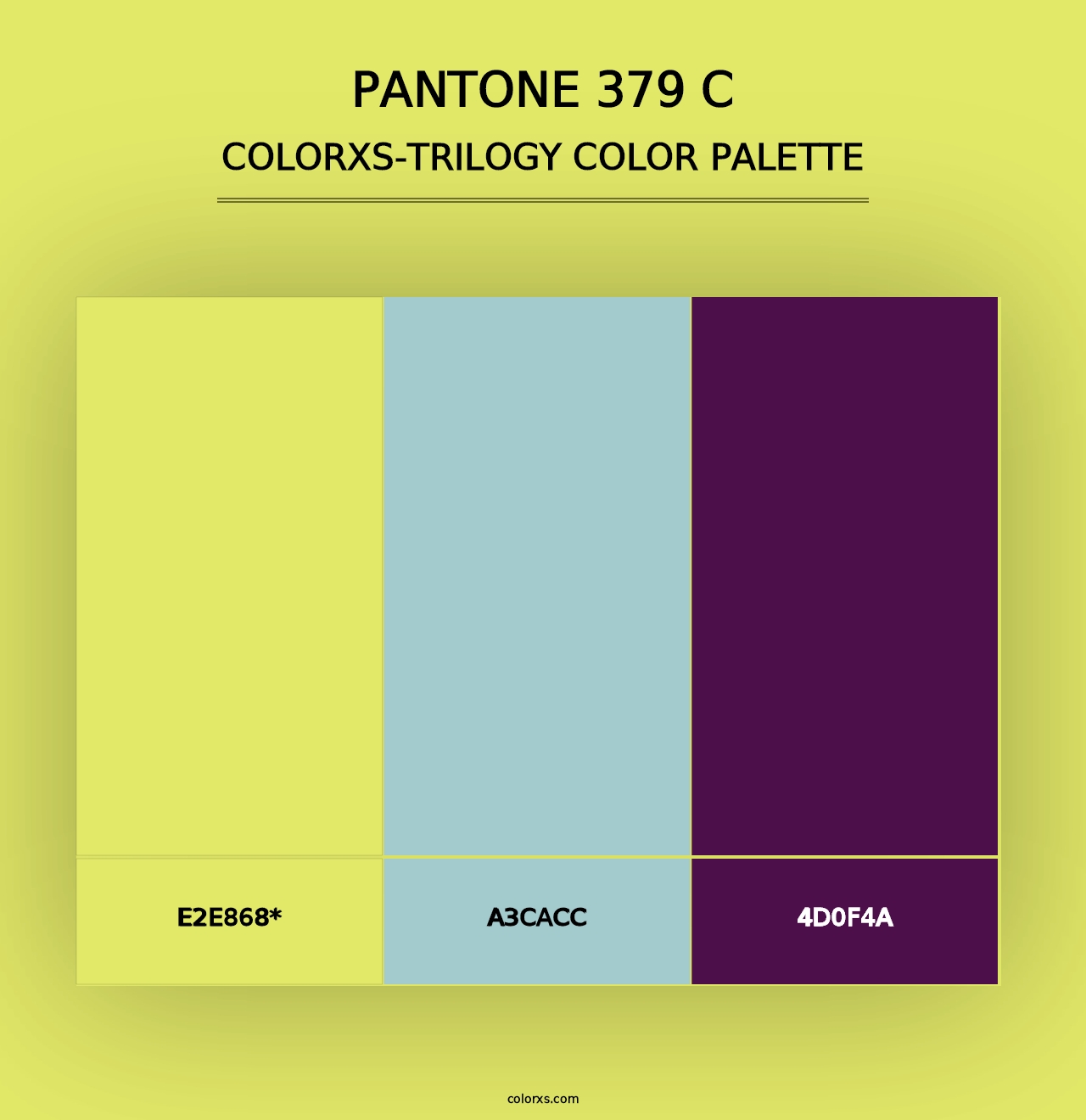 PANTONE 379 C - Colorxs Trilogy Palette