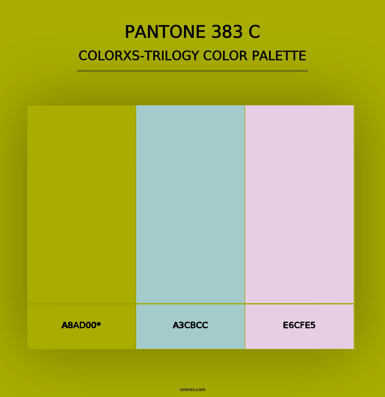 PANTONE 383 C - Colorxs Trilogy Palette