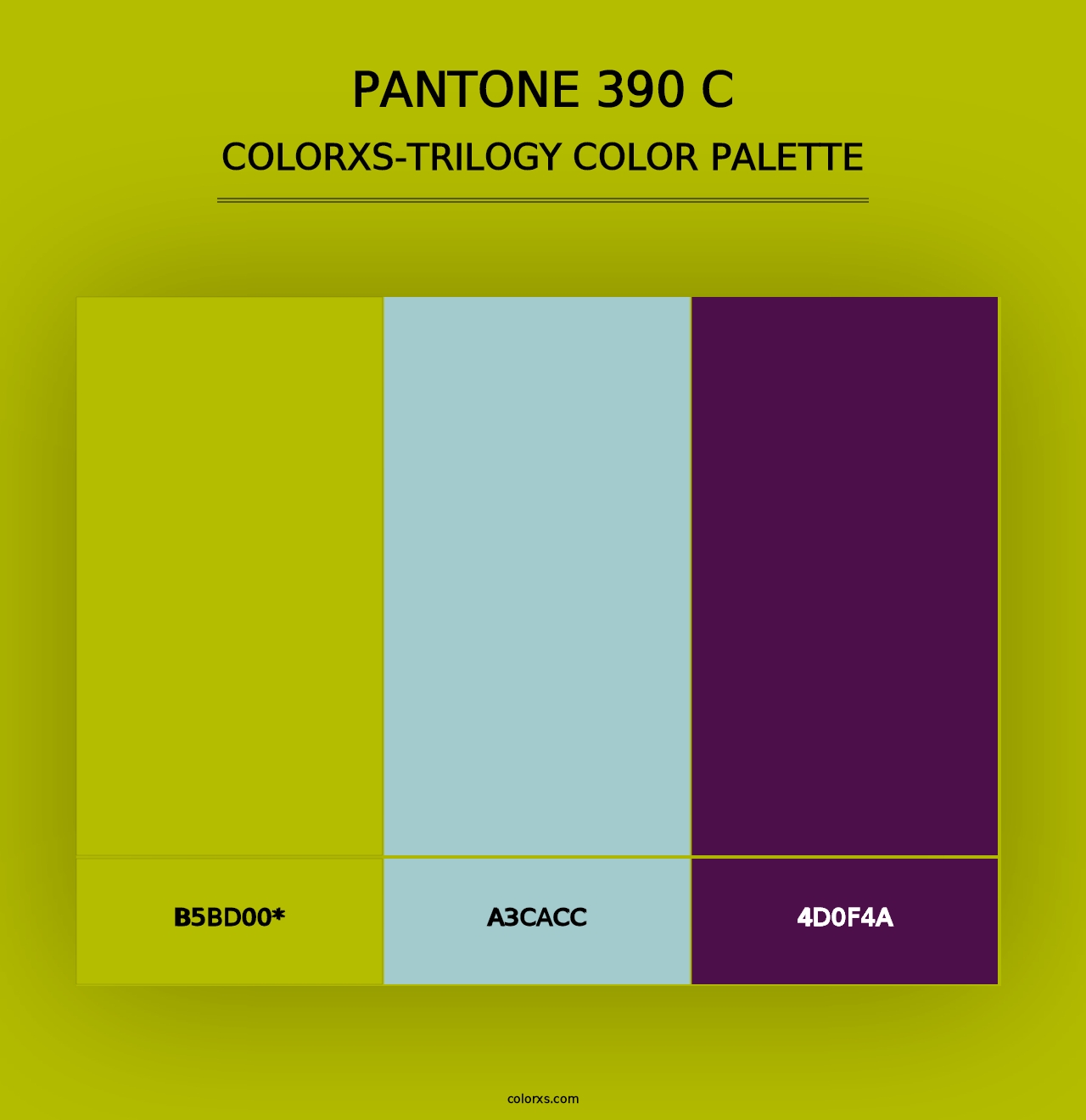 PANTONE 390 C - Colorxs Trilogy Palette