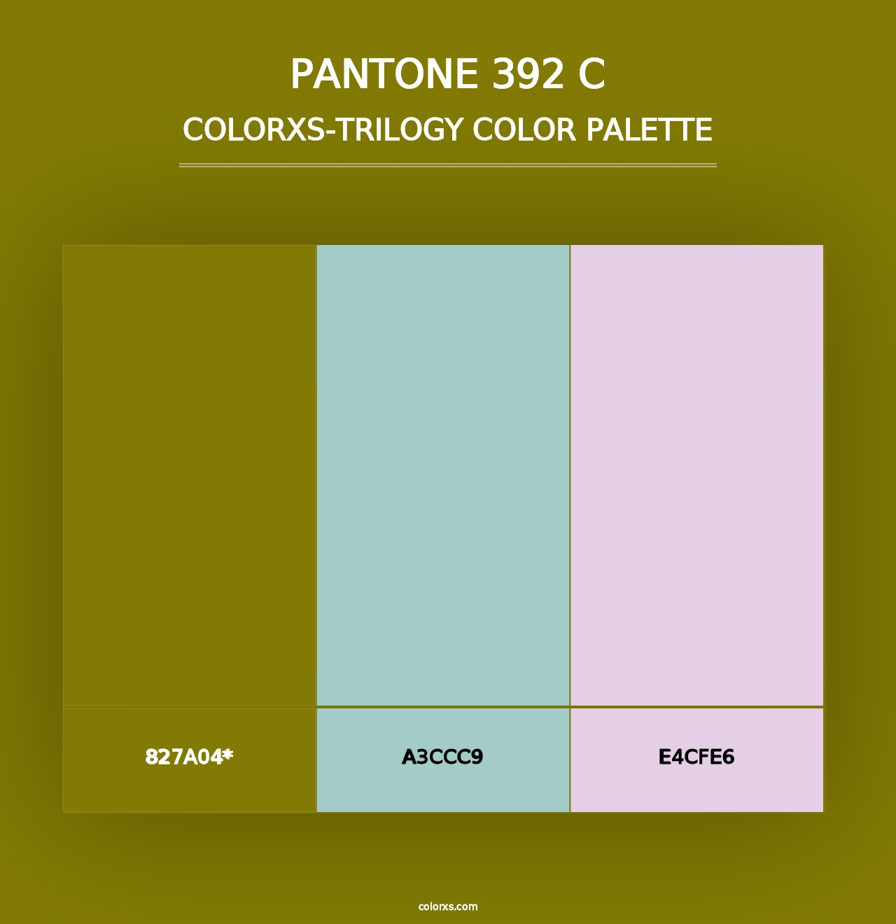 PANTONE 392 C - Colorxs Trilogy Palette