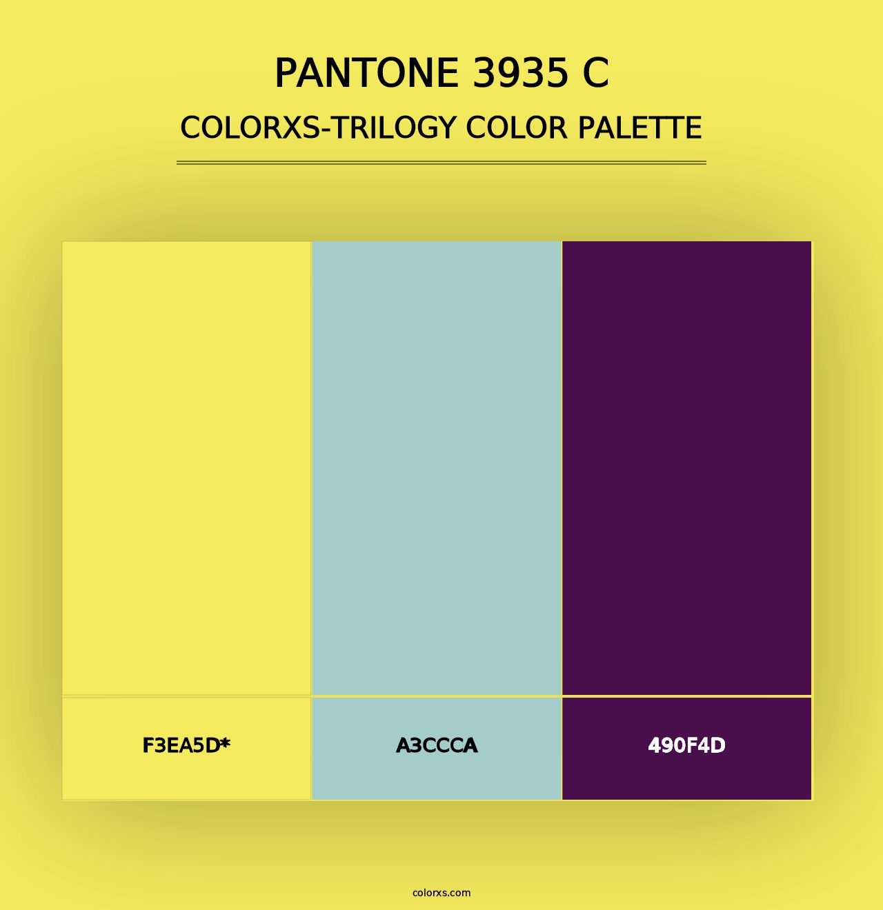 PANTONE 3935 C - Colorxs Trilogy Palette