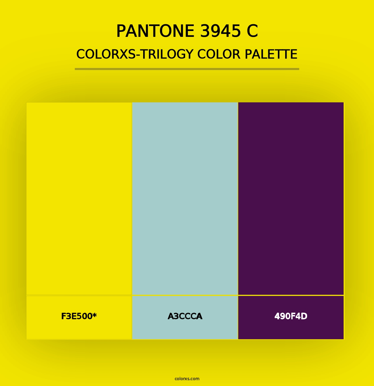 PANTONE 3945 C - Colorxs Trilogy Palette