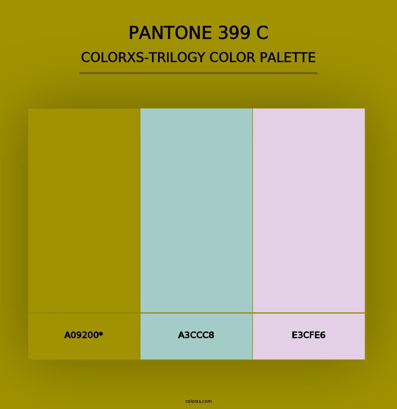 PANTONE 399 C - Colorxs Trilogy Palette