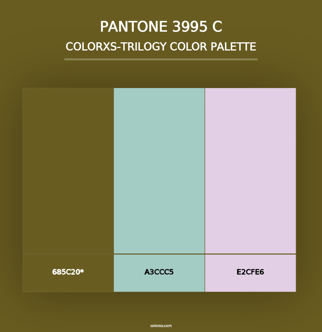 PANTONE 3995 C - Colorxs Trilogy Palette