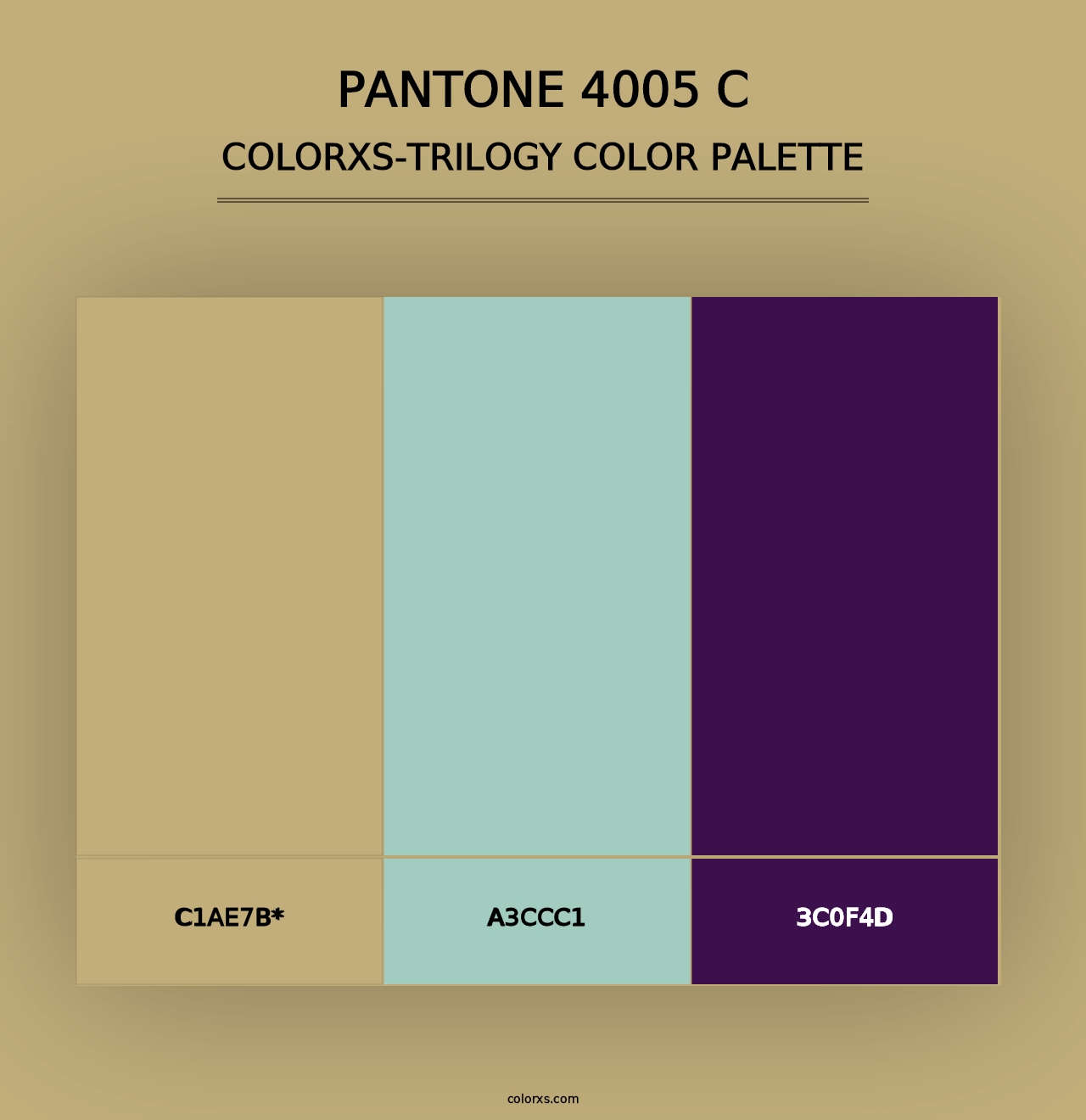 PANTONE 4005 C - Colorxs Trilogy Palette