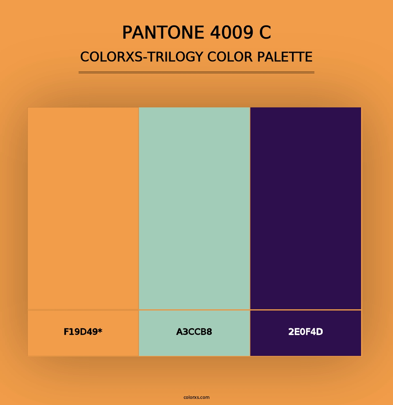 PANTONE 4009 C - Colorxs Trilogy Palette