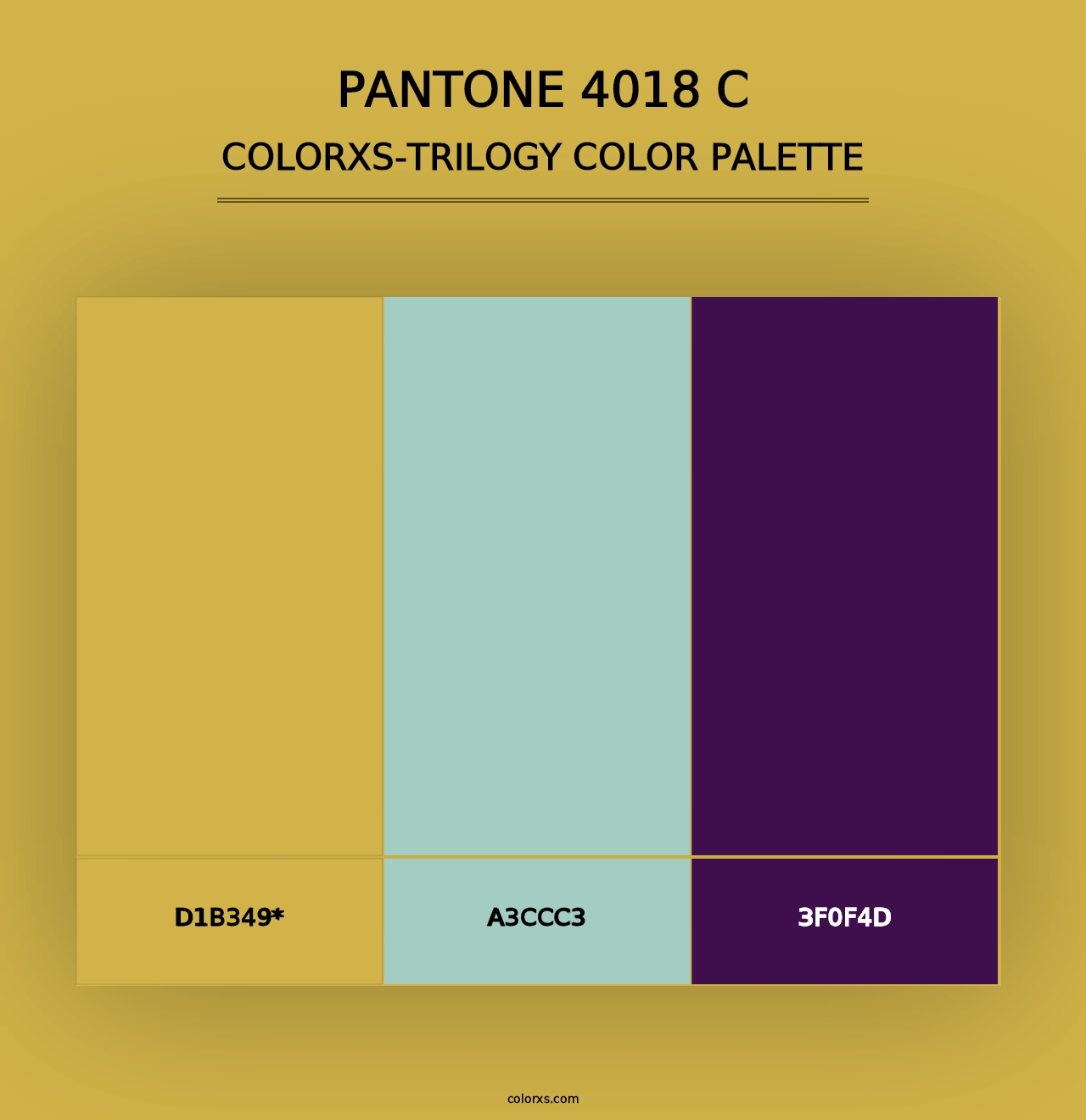 PANTONE 4018 C - Colorxs Trilogy Palette