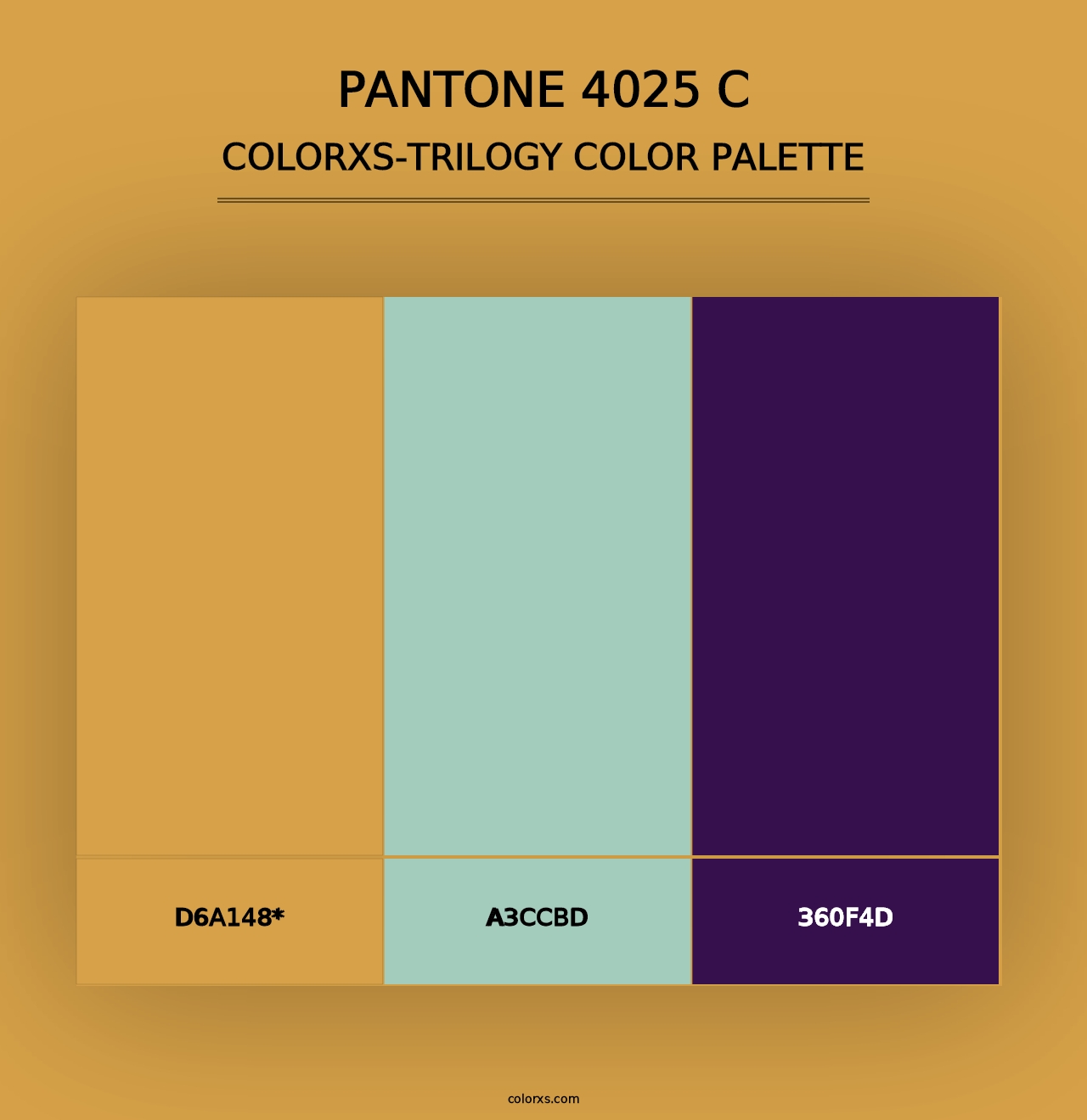 PANTONE 4025 C - Colorxs Trilogy Palette