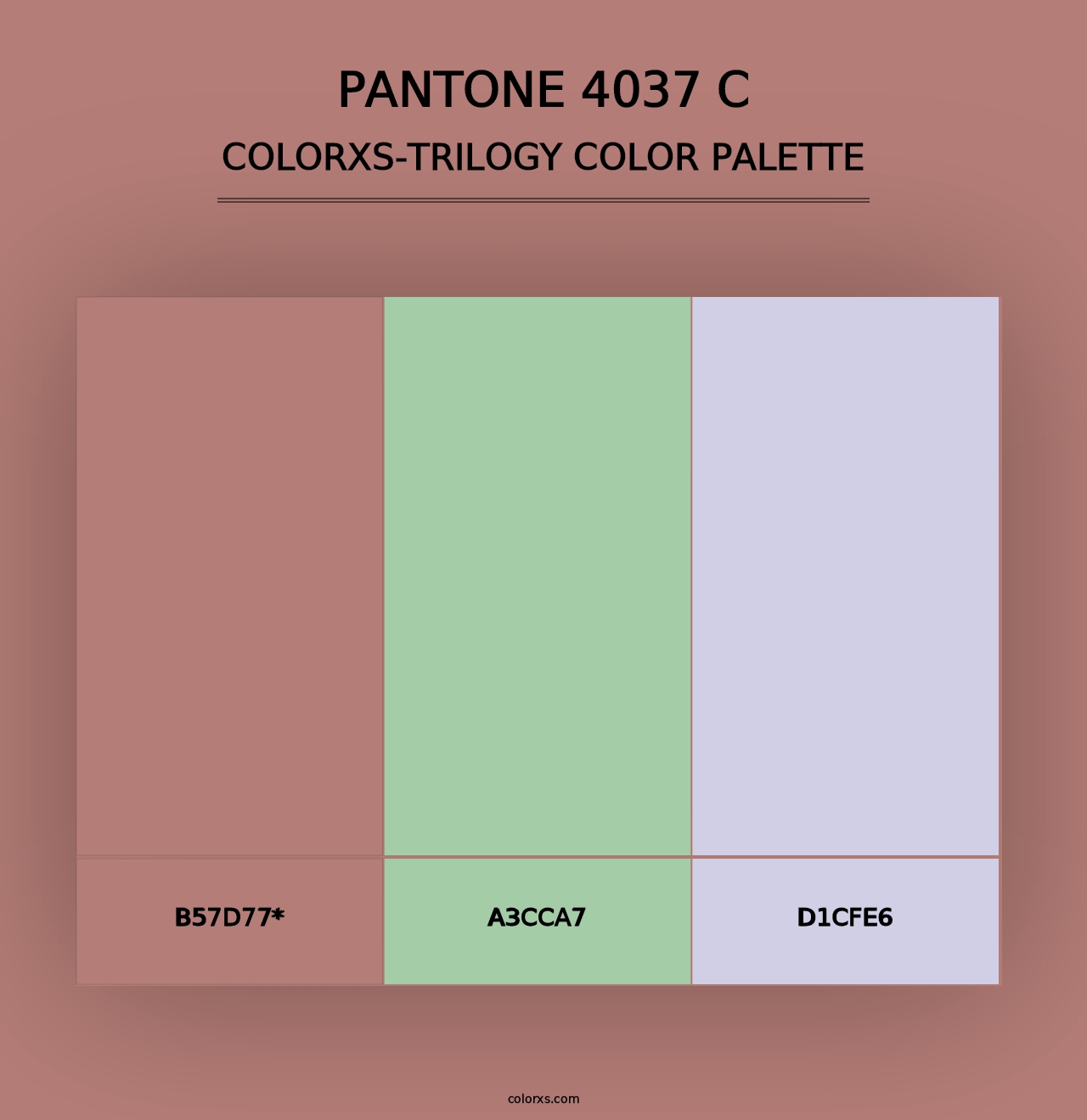 PANTONE 4037 C - Colorxs Trilogy Palette