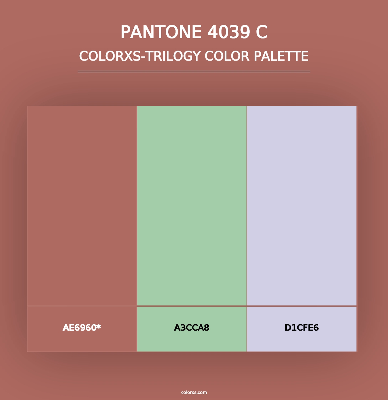 PANTONE 4039 C - Colorxs Trilogy Palette