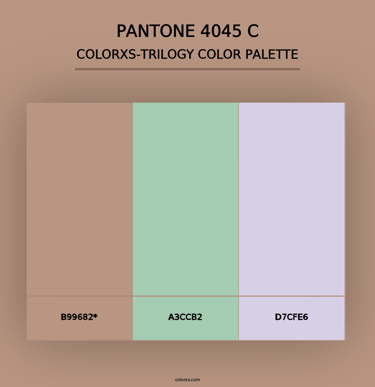 PANTONE 4045 C - Colorxs Trilogy Palette