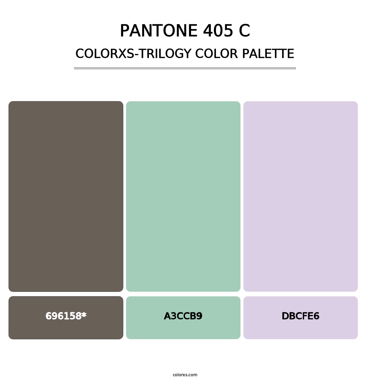 PANTONE 405 C - Colorxs Trilogy Palette