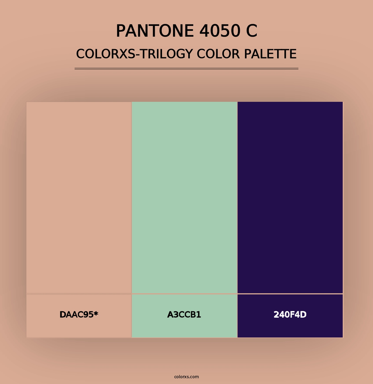 PANTONE 4050 C - Colorxs Trilogy Palette