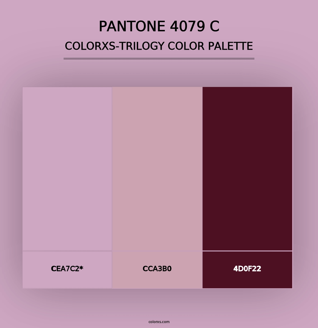 PANTONE 4079 C - Colorxs Trilogy Palette